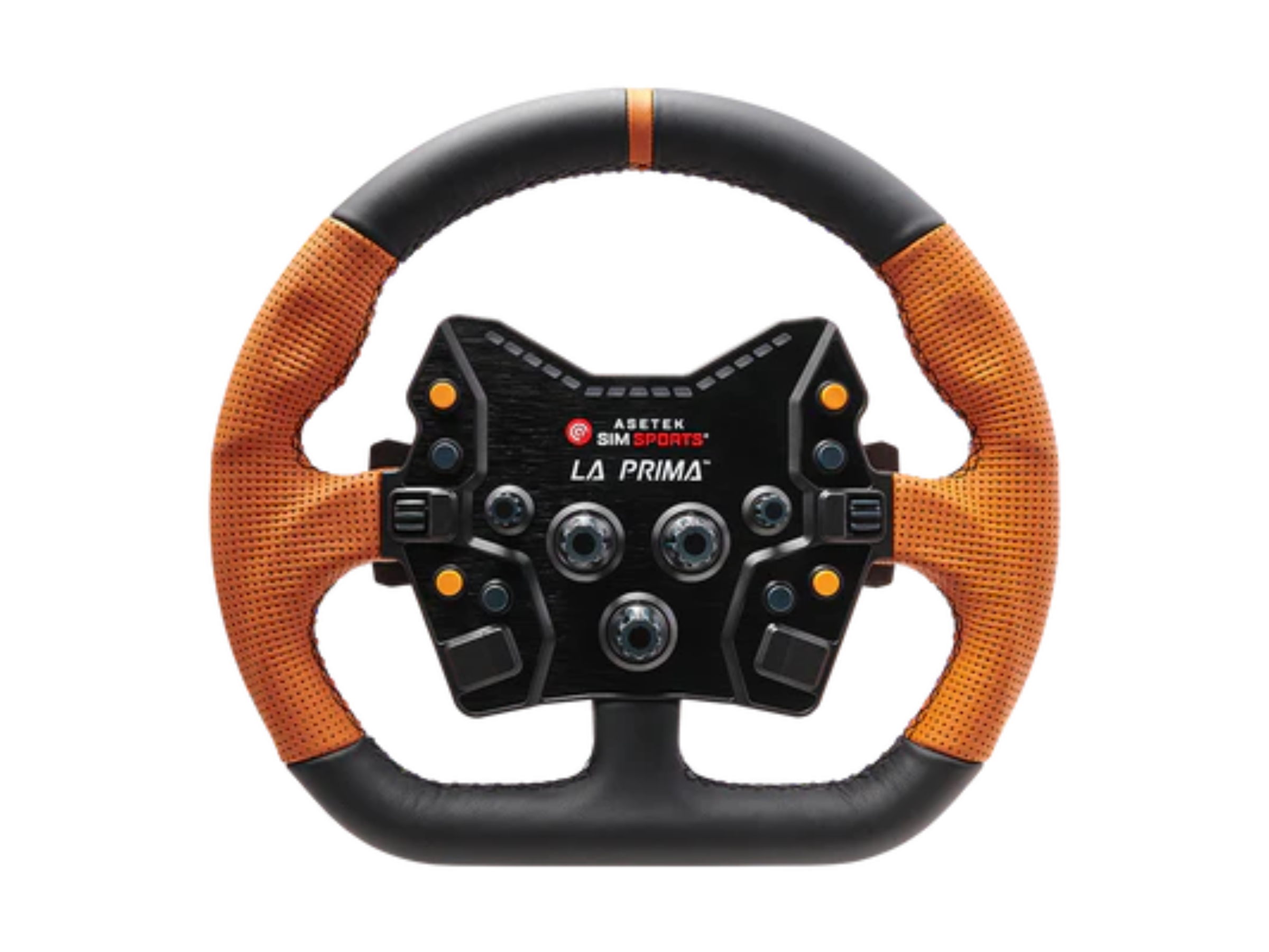 Asetek Simsports Closed D Leather Rim / Orange