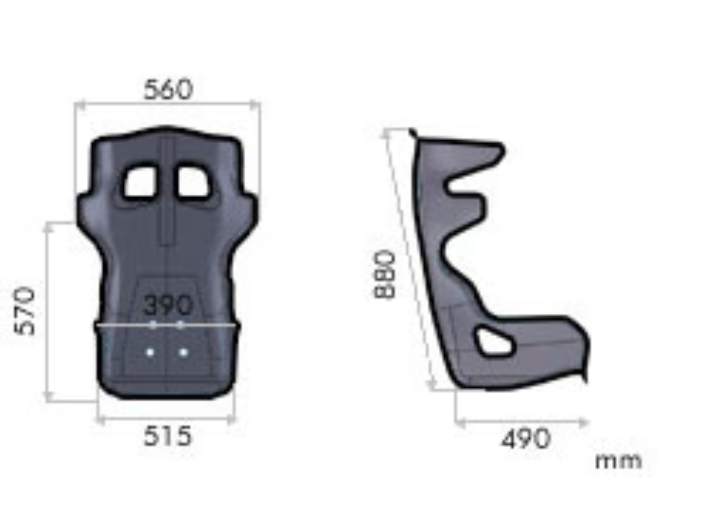 OMP HTE-R Bucket Seat