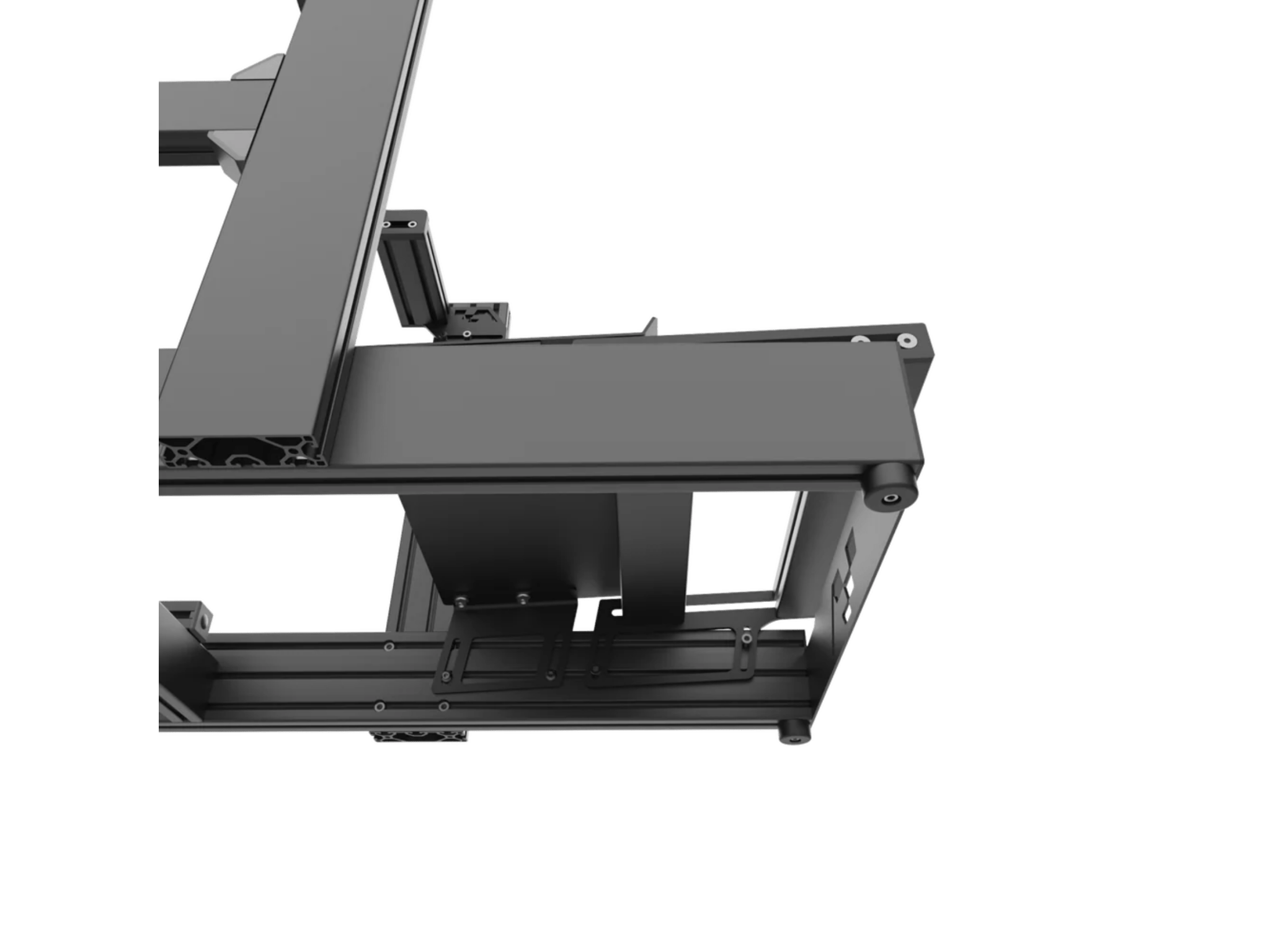 ASR 4 Wheel Deck | "Flat Face" Extruded Aluminum Profile (Generation 2) by Advanced Sim Racing for Racing Simulators