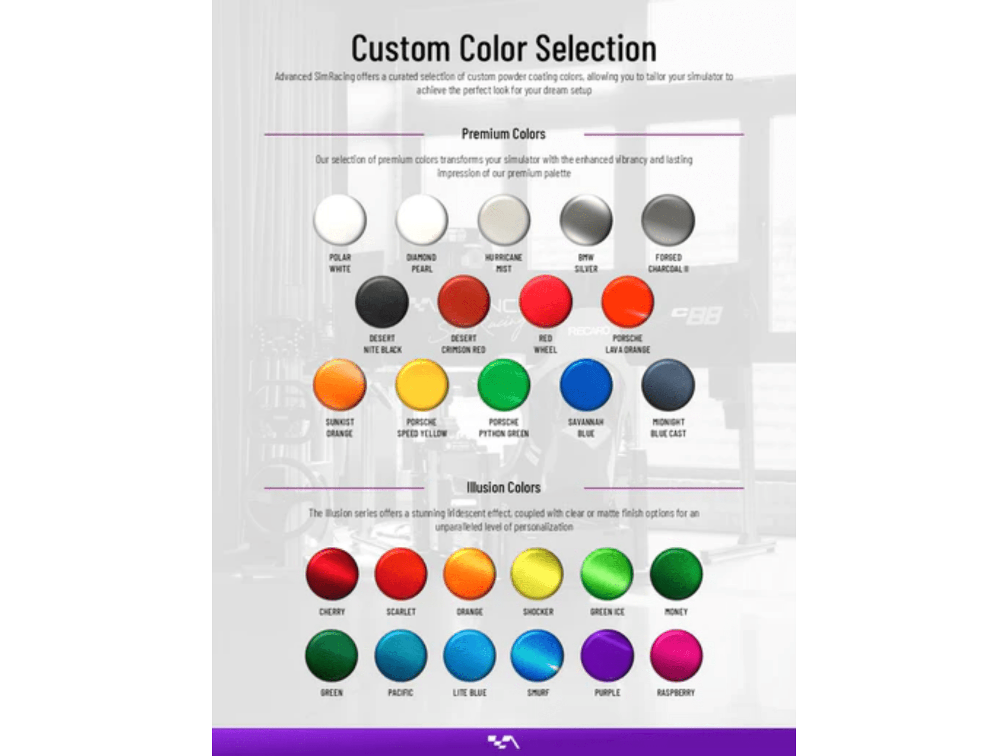 ASR Pro Generation 2 Simulator Chassis by Advanced Sim Racing for Racing Simulators