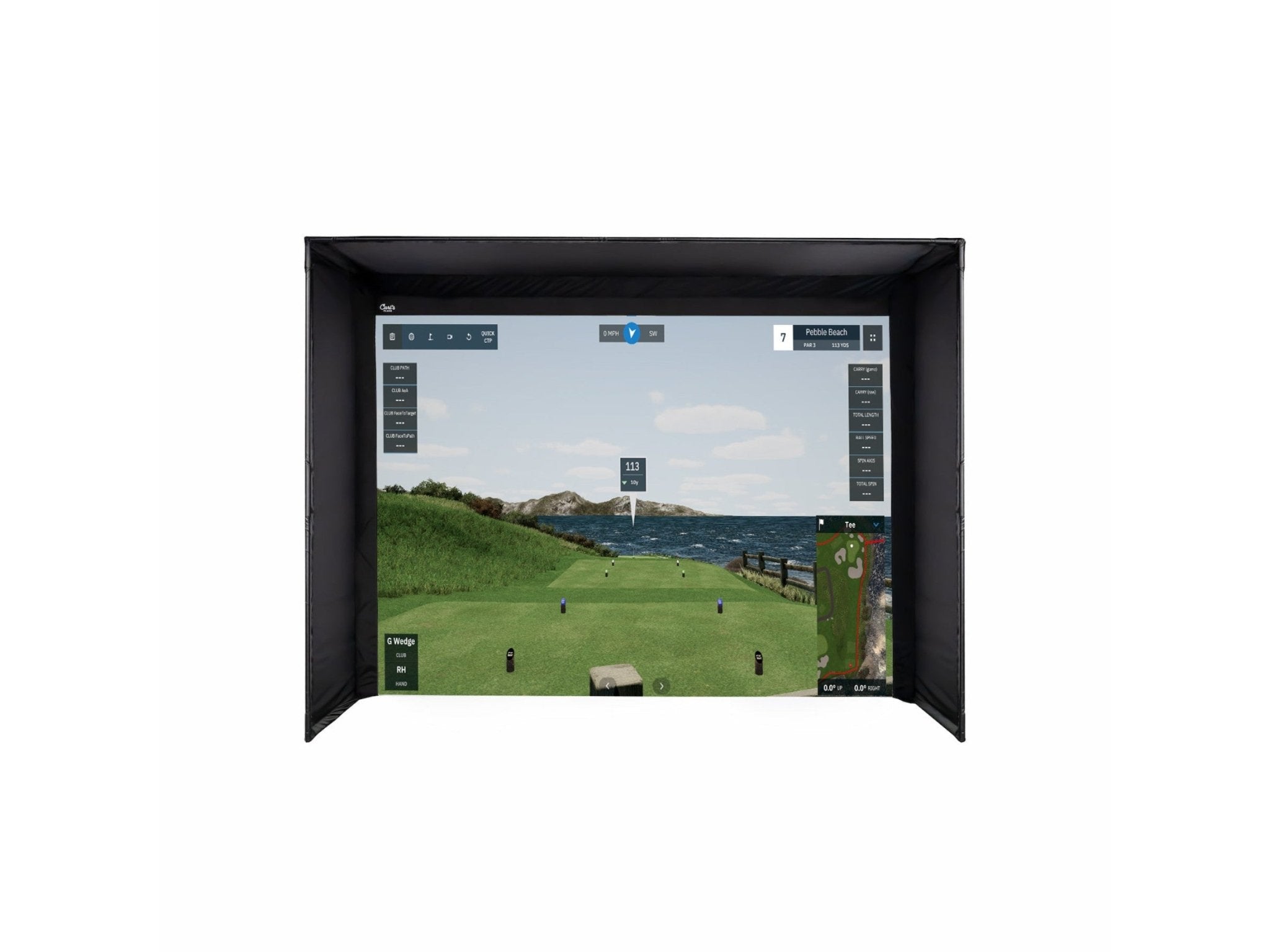 Carl's Place DIY Golf Simulator Enclosure Kit with Impact Screen by Carl's Place for Home and Indoor Golf Simulators