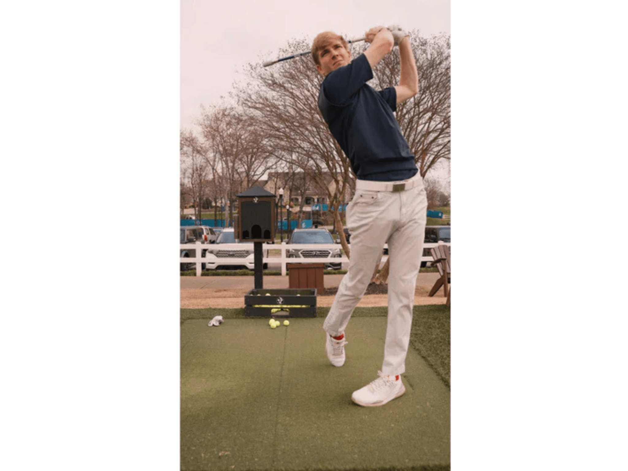 Distance Flex 2 Swing Trainer by Spornia for Home and Indoor Golf Simulators