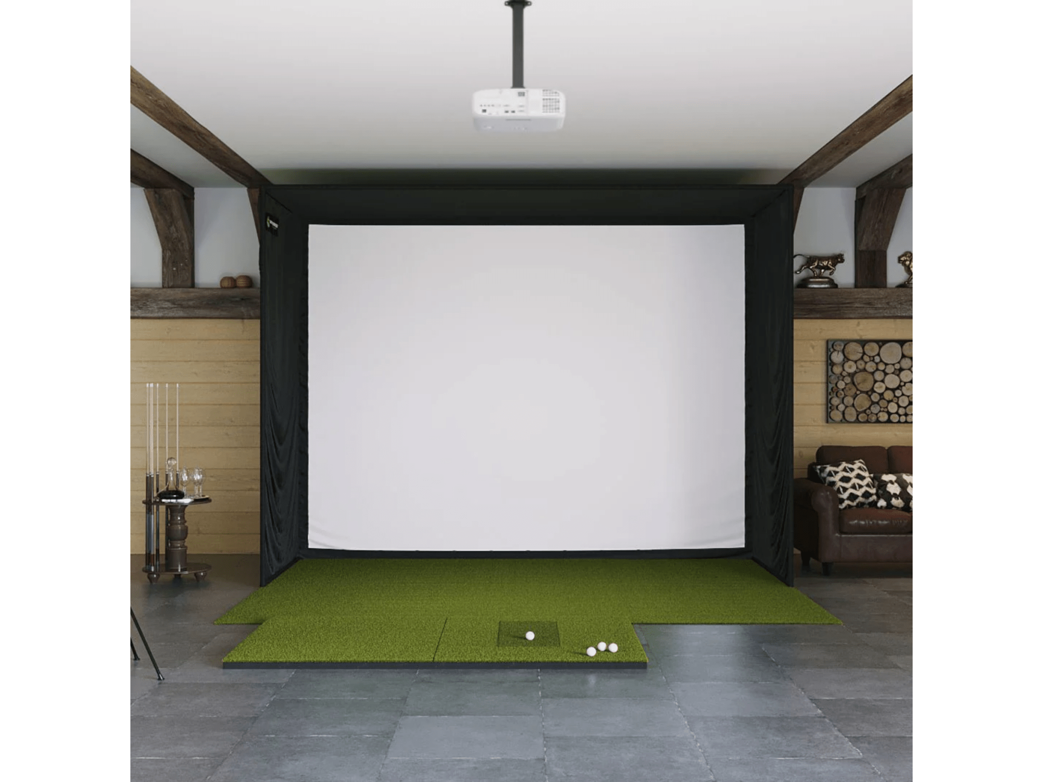 SIG12 Golf Simulator Studio by The Indoor Golf Shop for Home and Indoor Golf Simulators
