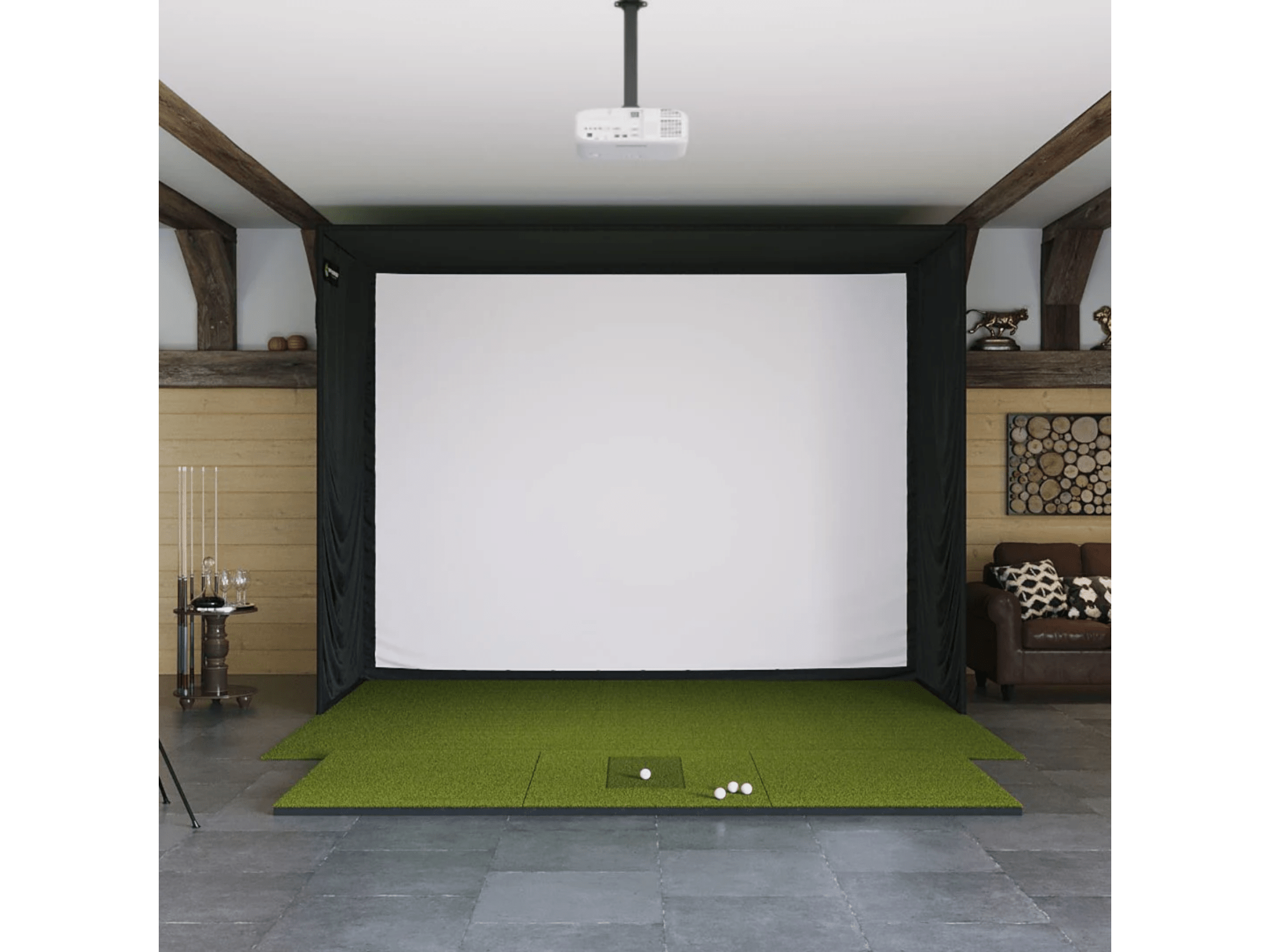 SIG12 Golf Simulator Studio by The Indoor Golf Shop for Home and Indoor Golf Simulators
