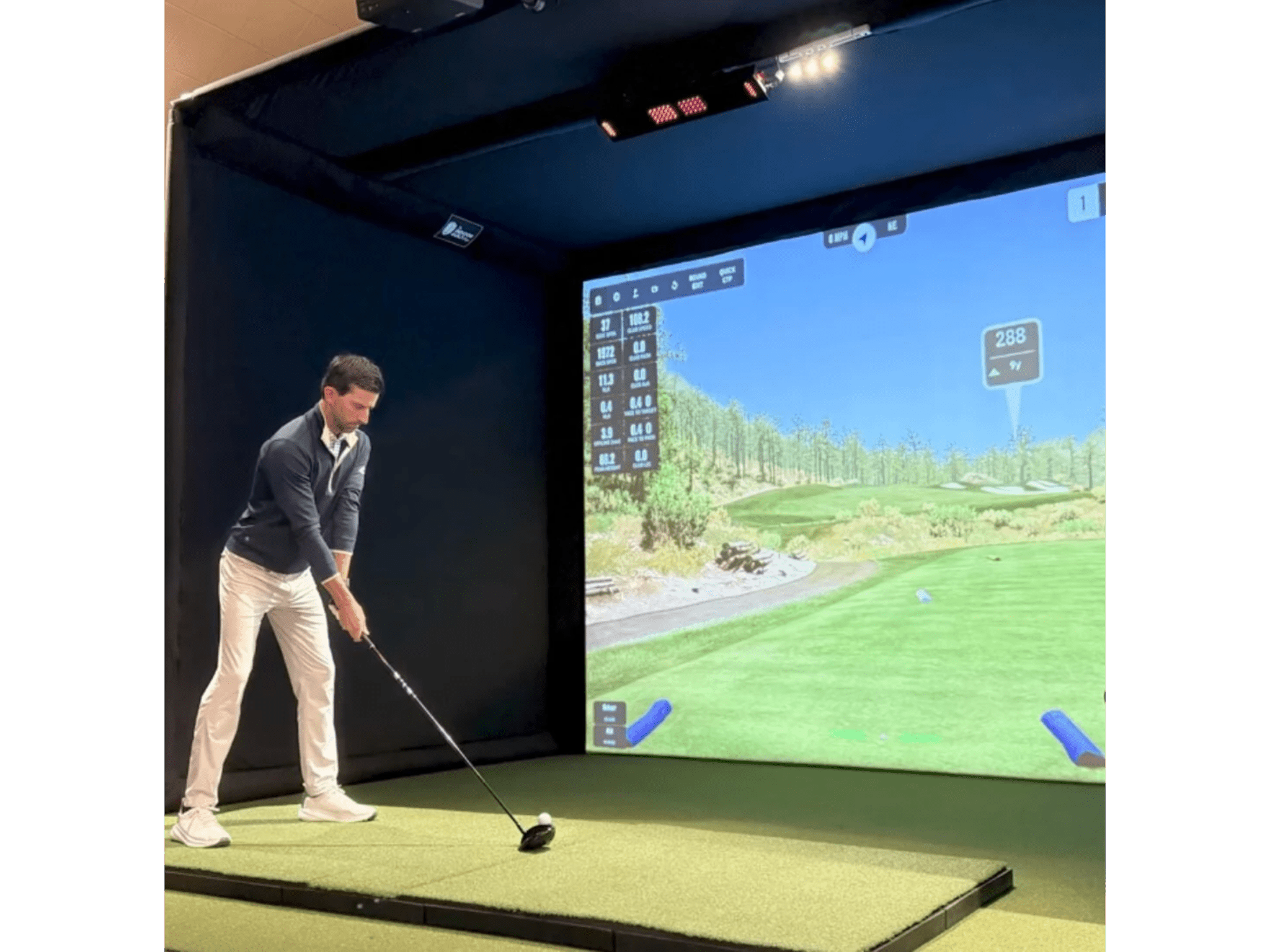 SIGPRO Commercial Enclosure by The Indoor Golf Shop for Home and Indoor Golf Simulators