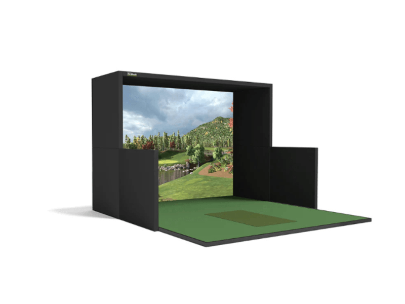 SimBooth 1 Golf Simulator Enclosure by SimBooth for Home and Indoor Golf Simulators