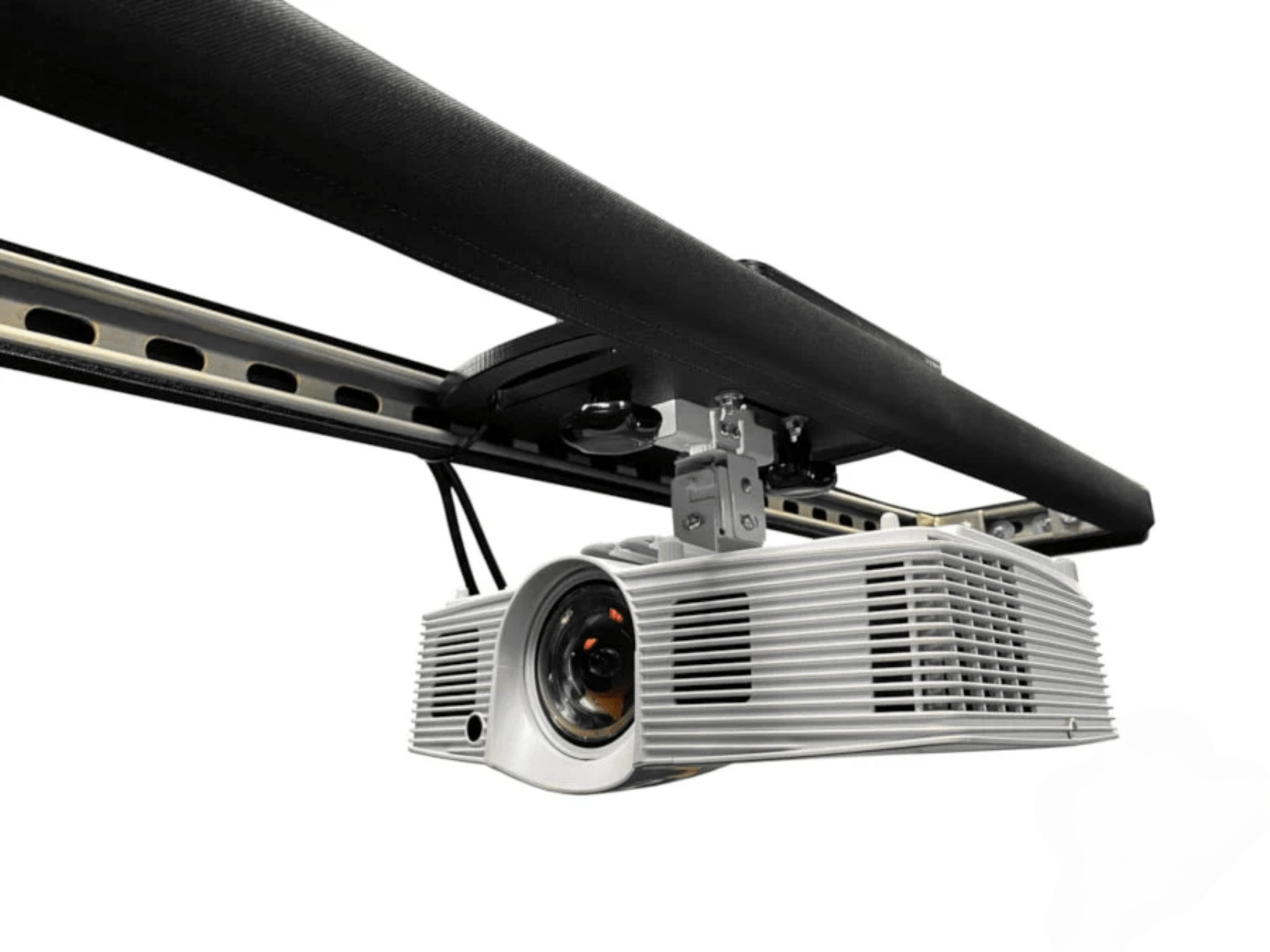 SkyRail+ Cage Attached Projector Mount by AllSportSystems for Home and Indoor Golf Simulators