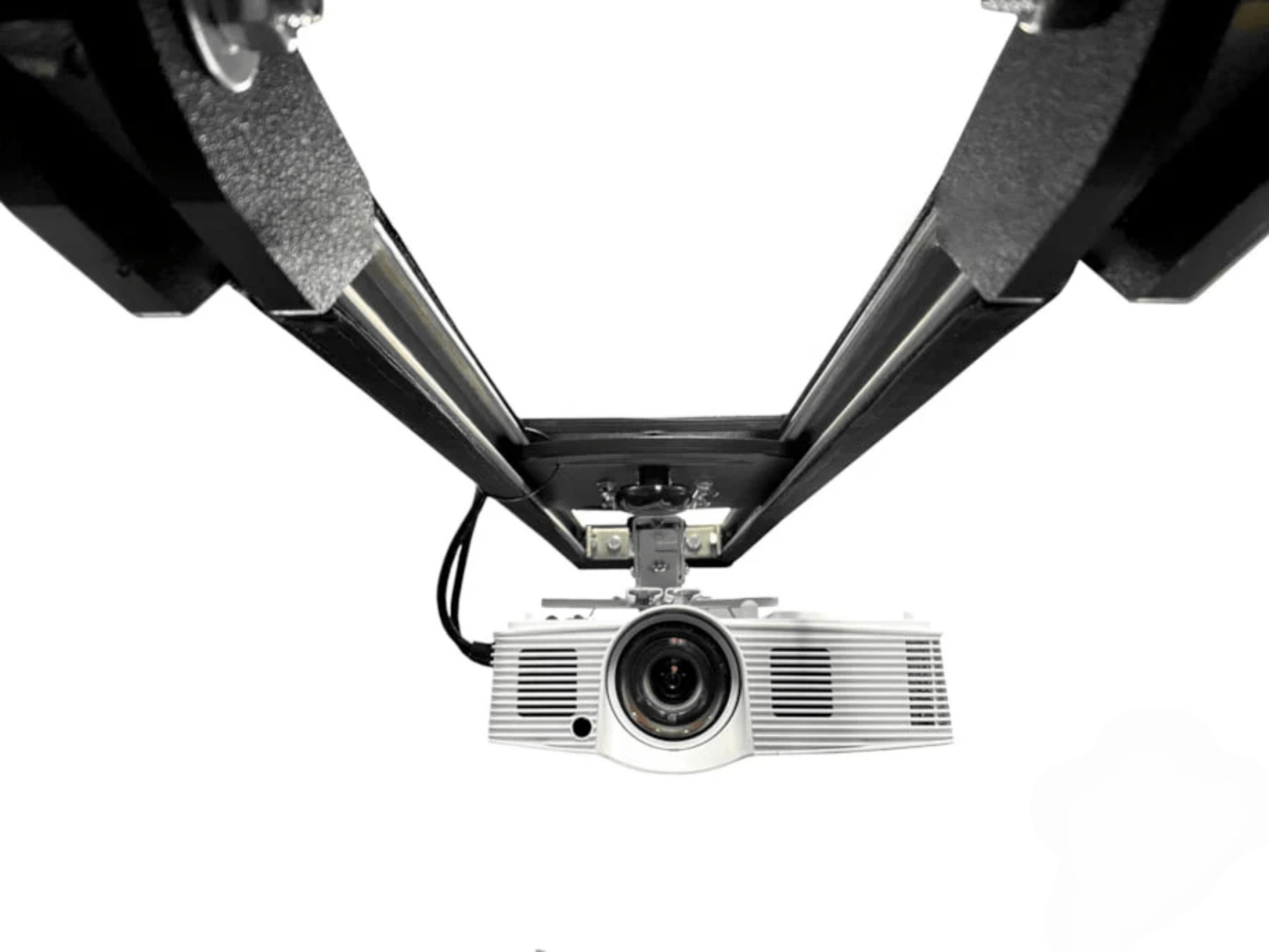 SkyRail+ Cage Attached Projector Mount by AllSportSystems for Home and Indoor Golf Simulators