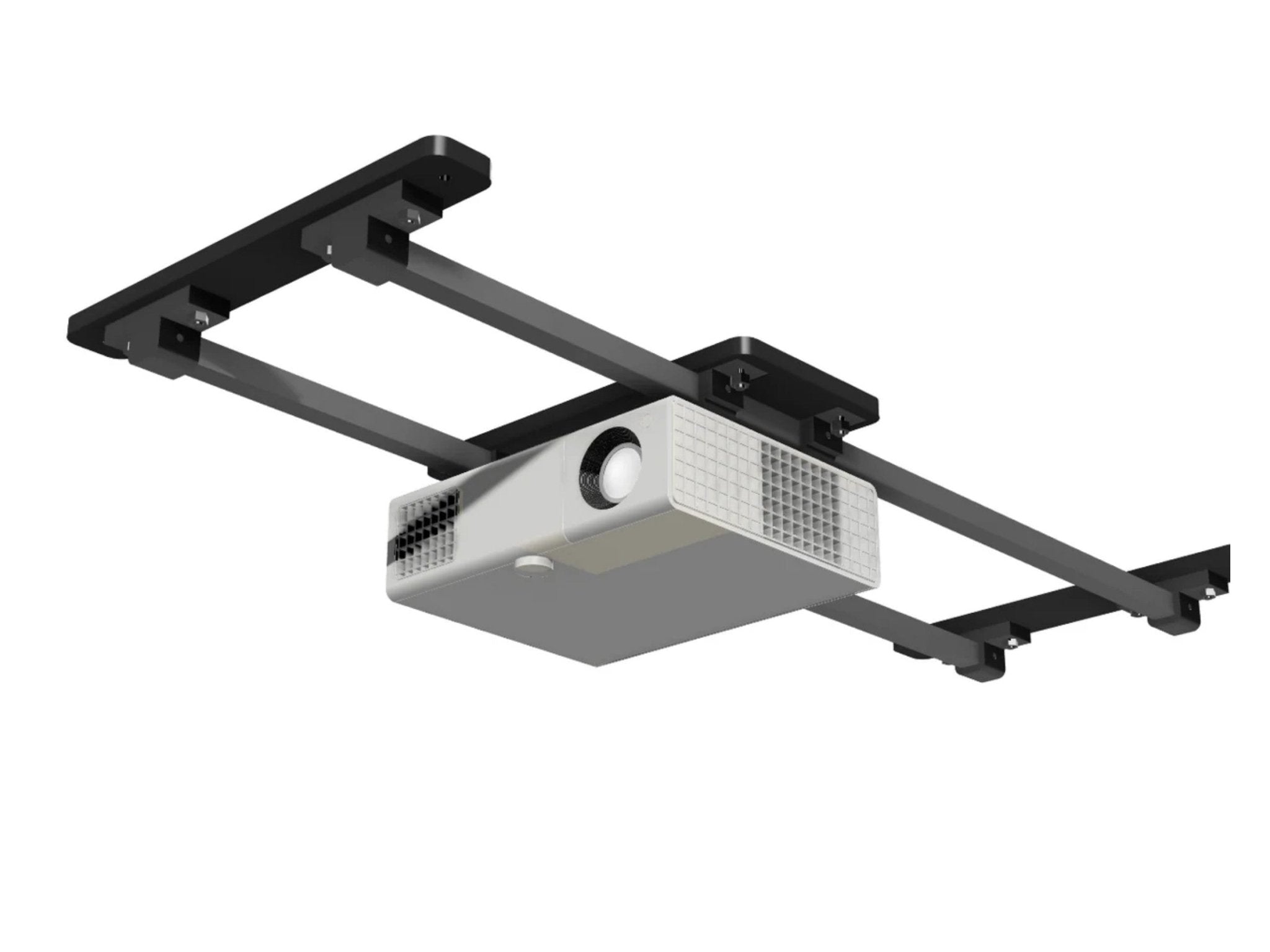 SkyRail Sliding Ceiling Projector Mount by AllSportSystems for Home and Indoor Golf Simulators