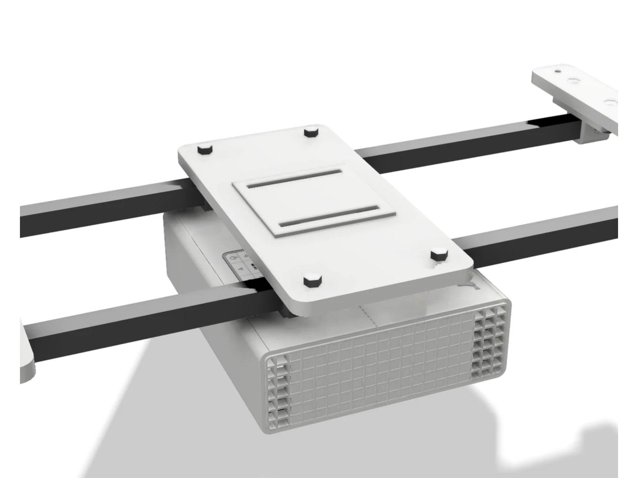 SkyRail Sliding Ceiling Projector Mount by AllSportSystems for Home and Indoor Golf Simulators