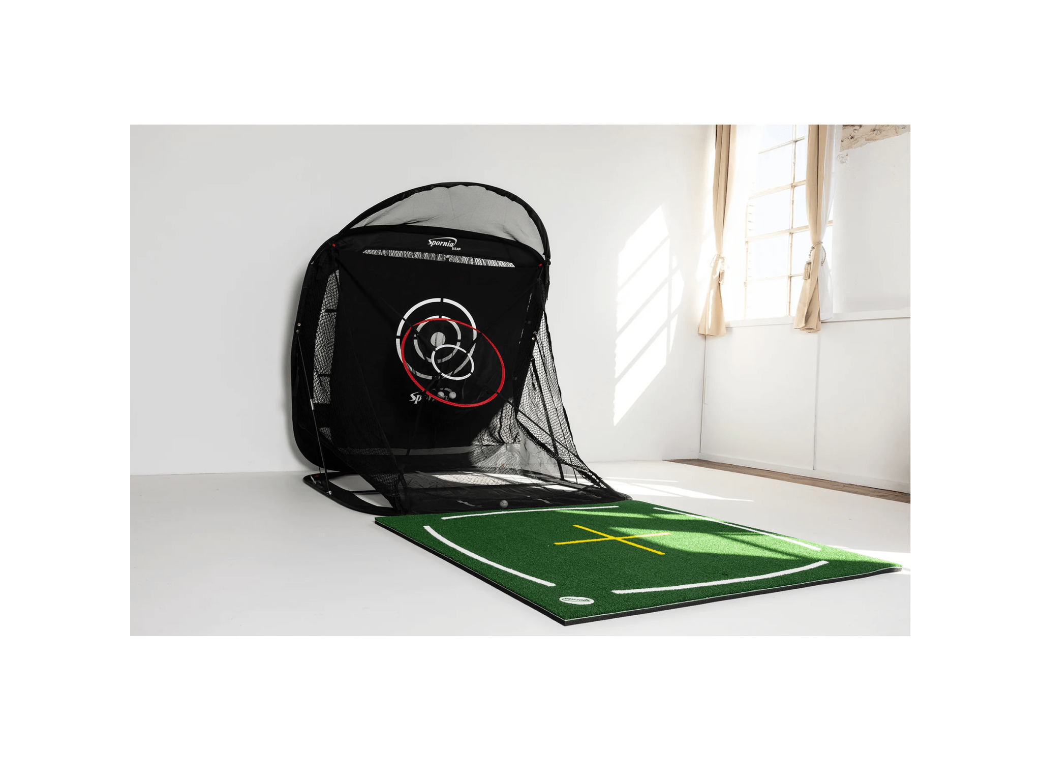 Spornia SPG - 5 Golf Practice Net | Compact Edition by Spornia for Home and Indoor Golf Simulators
