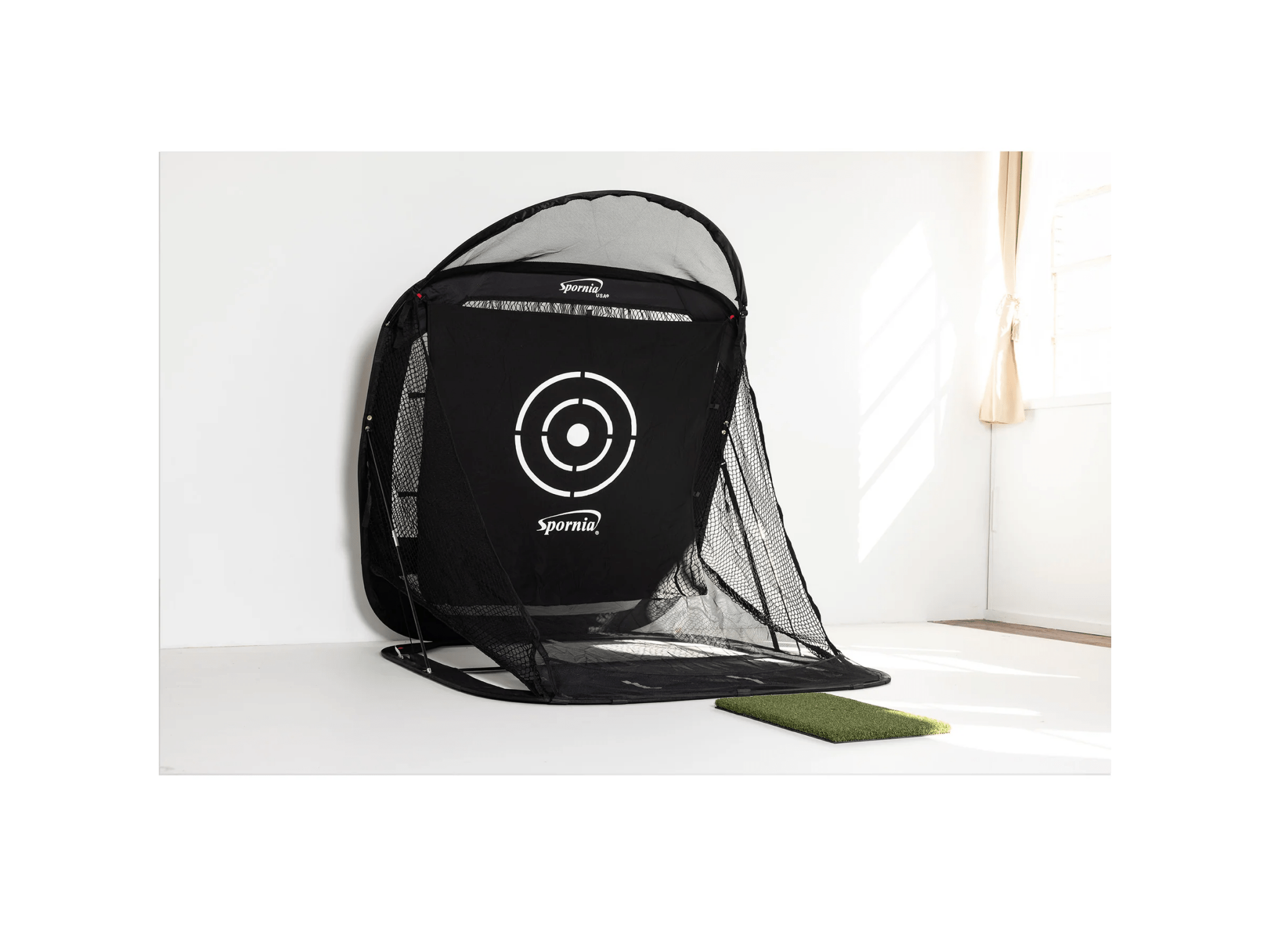 Spornia SPG - 5 Golf Practice Net | Compact Edition by Spornia for Home and Indoor Golf Simulators
