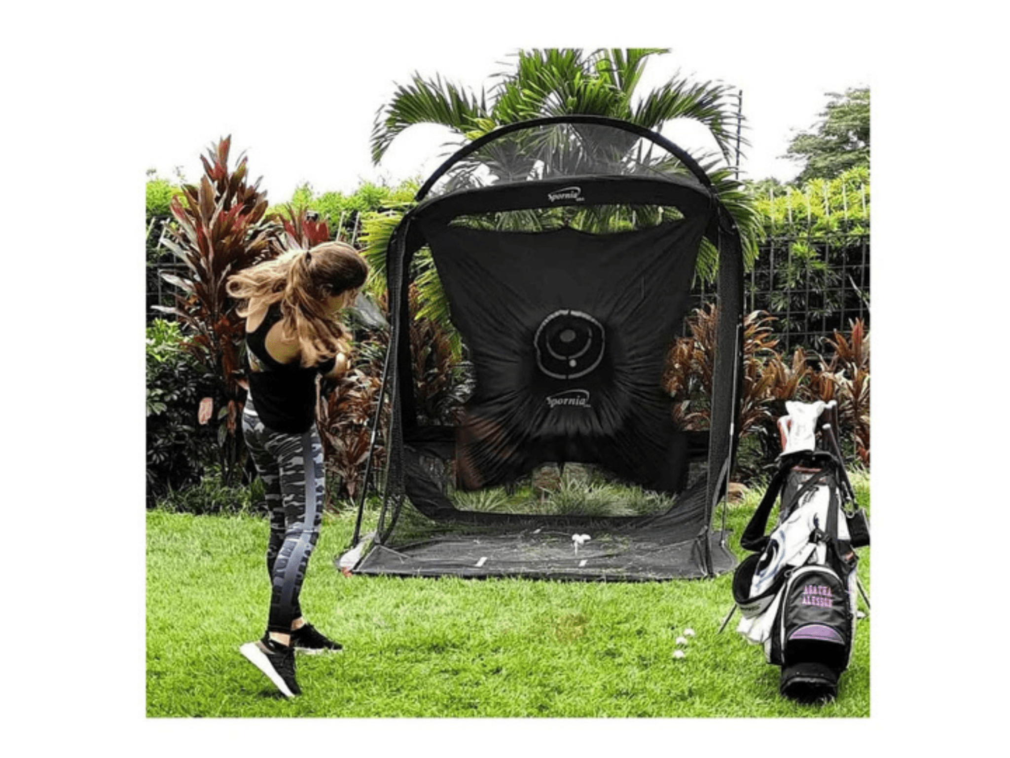 Spornia SPG - 7 Golf Practice Net | Standard Edition by Spornia for Home and Indoor Golf Simulators