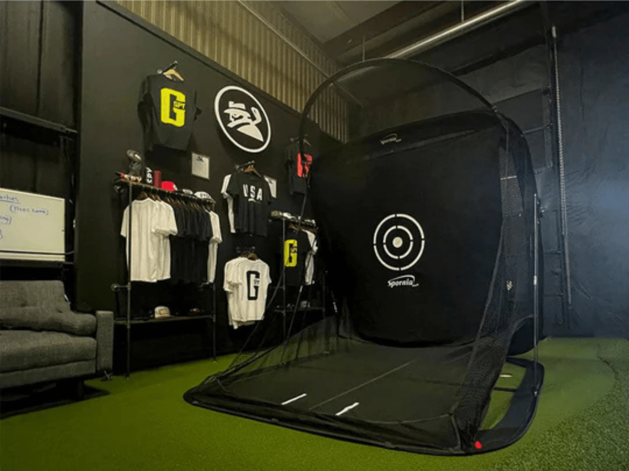 Spornia SPG - 8 Golf Practice Net | XL Edition by Spornia for Home and Indoor Golf Simulators