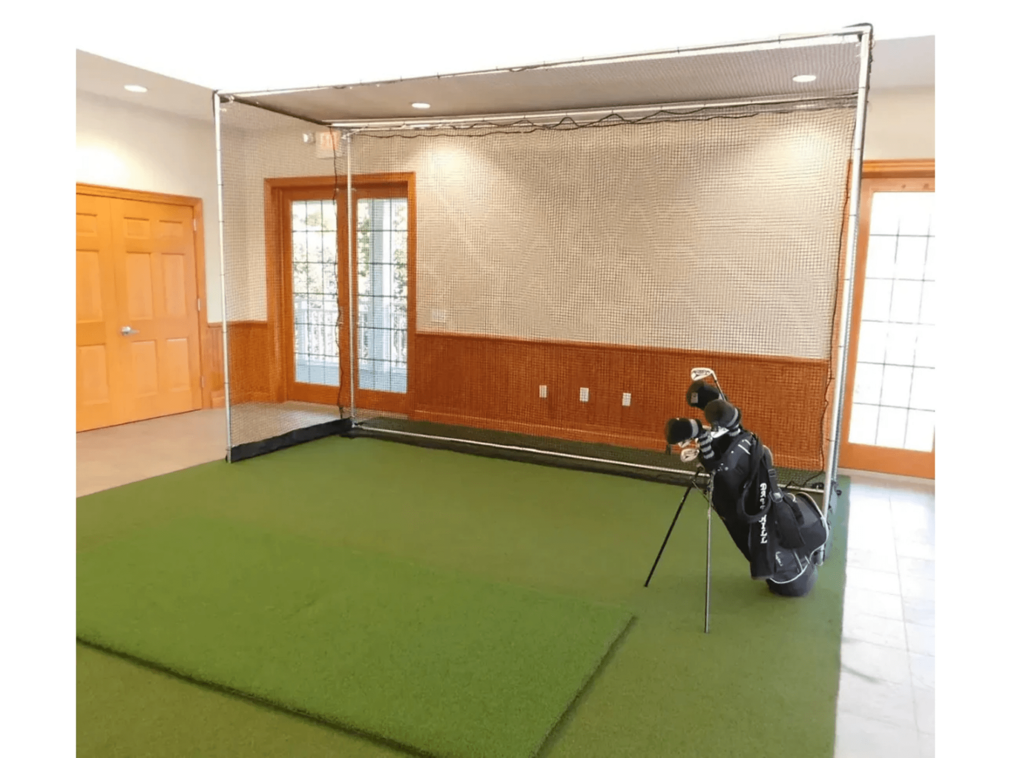 TurfRoll Premium Artificial Turf Flooring by AllSportSystems for Home and Indoor Golf Simulators