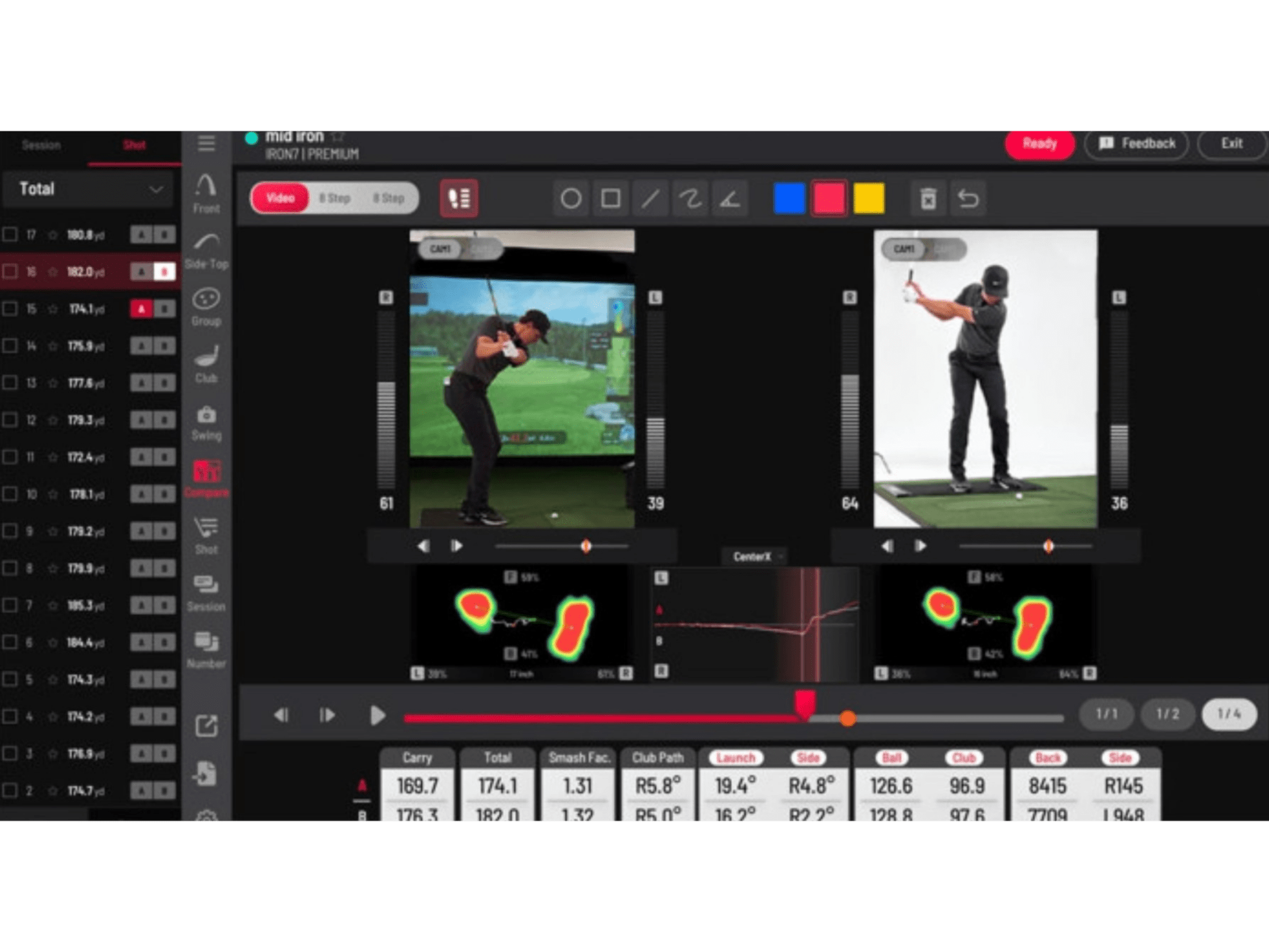 Uneekor Performance Optix Package (Swing Optix Cameras + Balance Optix Mat) by Uneekor for Home and Indoor Golf Simulators