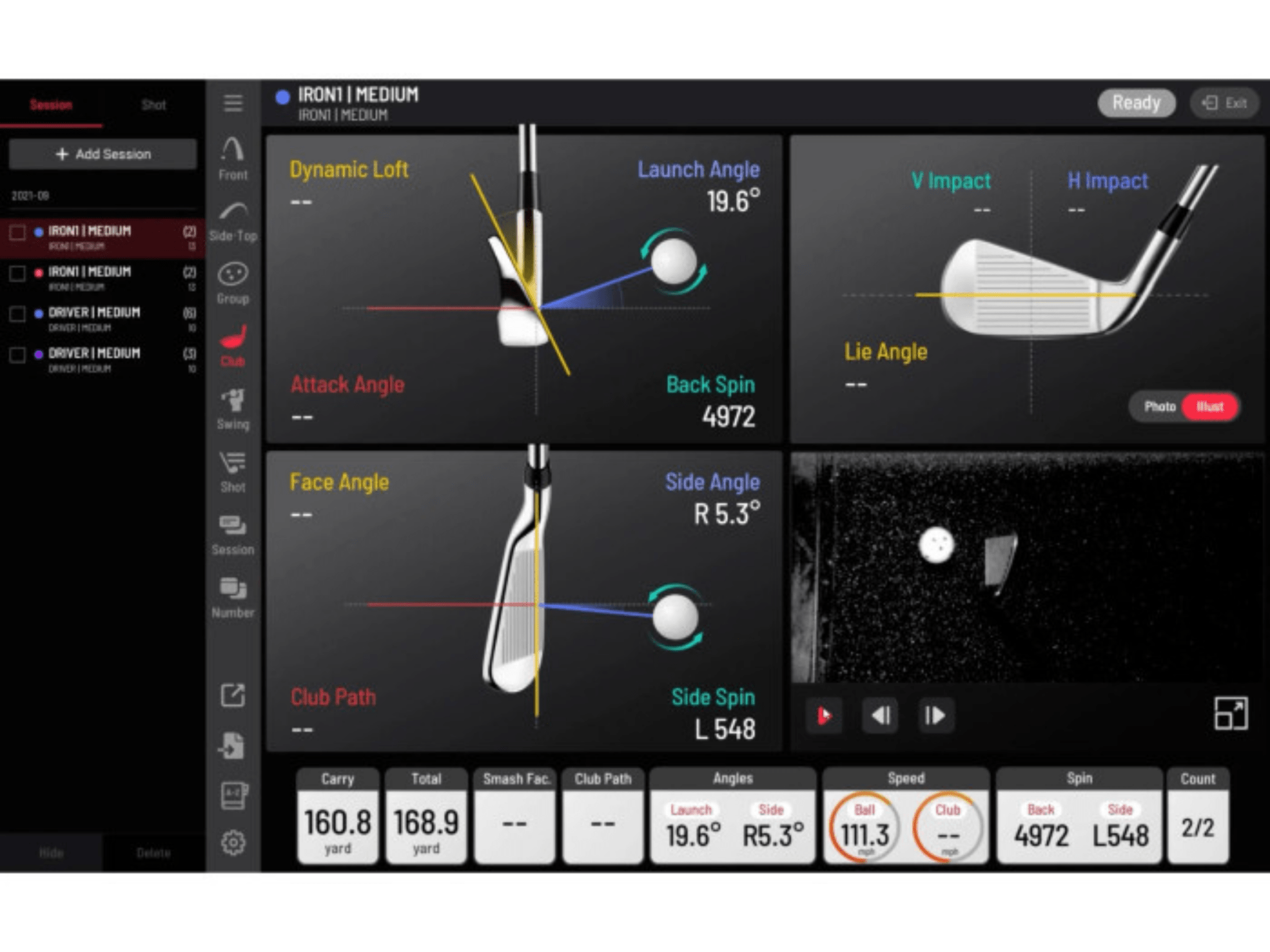 Uneekor Premium Swing Optix Cameras & Software by Uneekor for Home and Indoor Golf Simulators