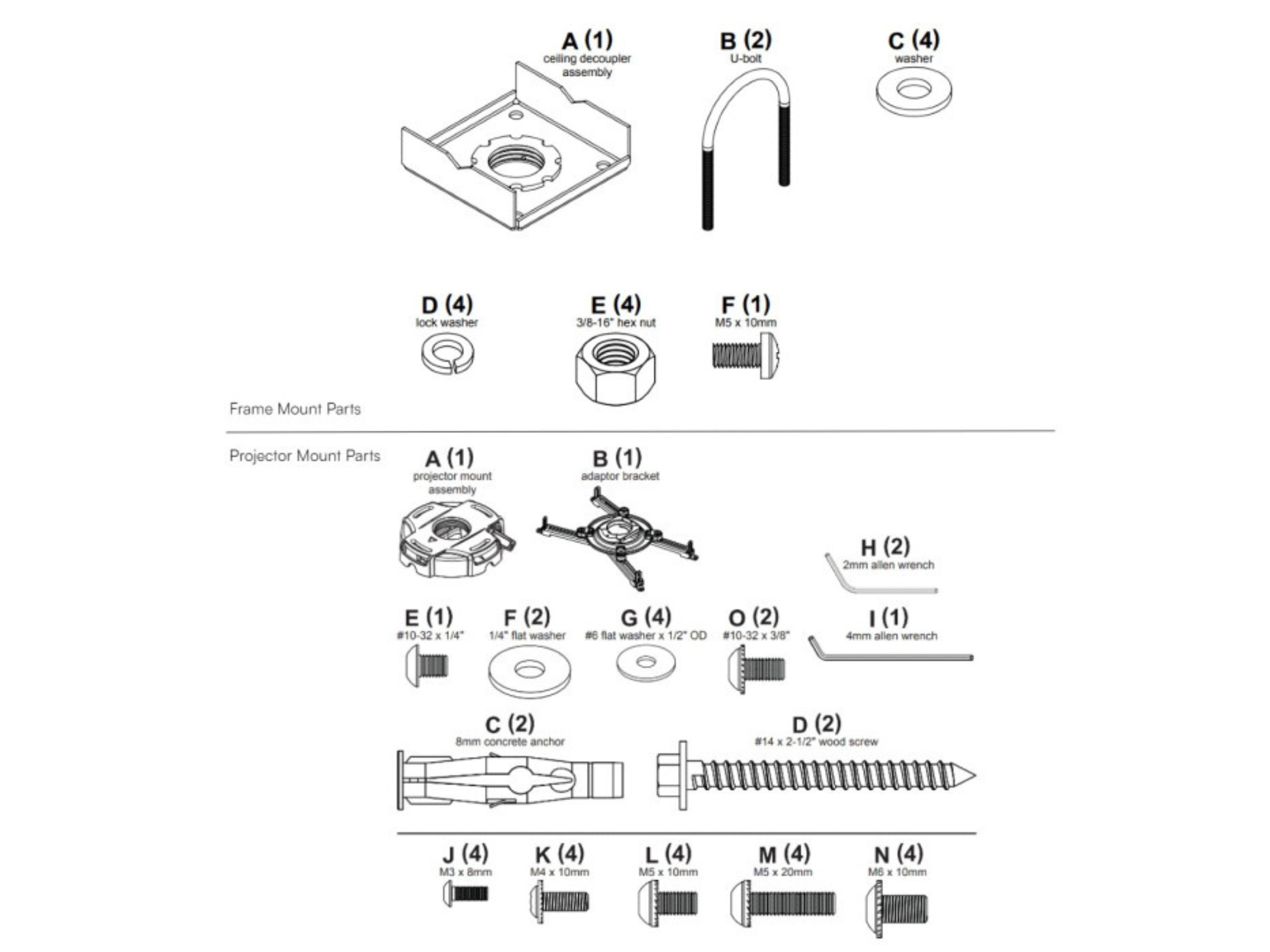 Projector Frame-Mount Kit