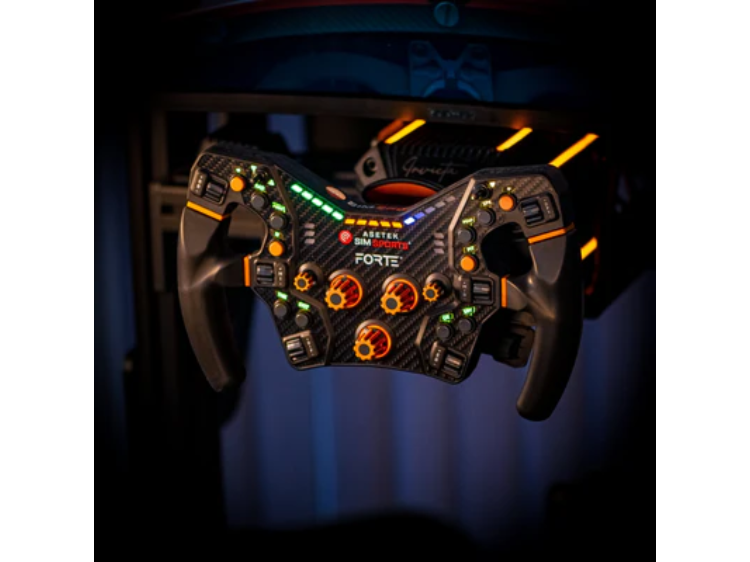 Asetek SimSports Orange Buttons (Encoder + 7-way)