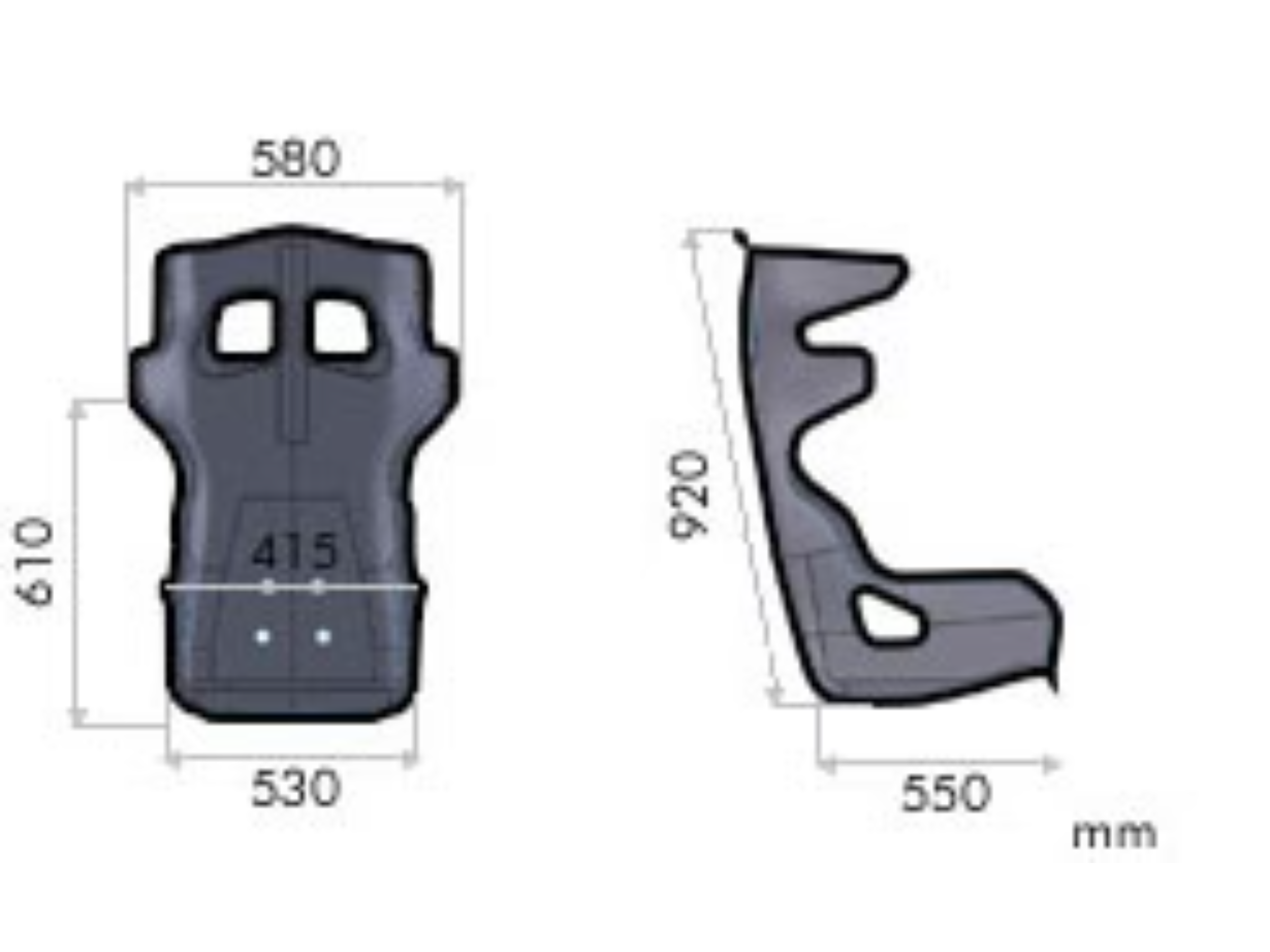 OMP HTE-R XL Bucket Seat