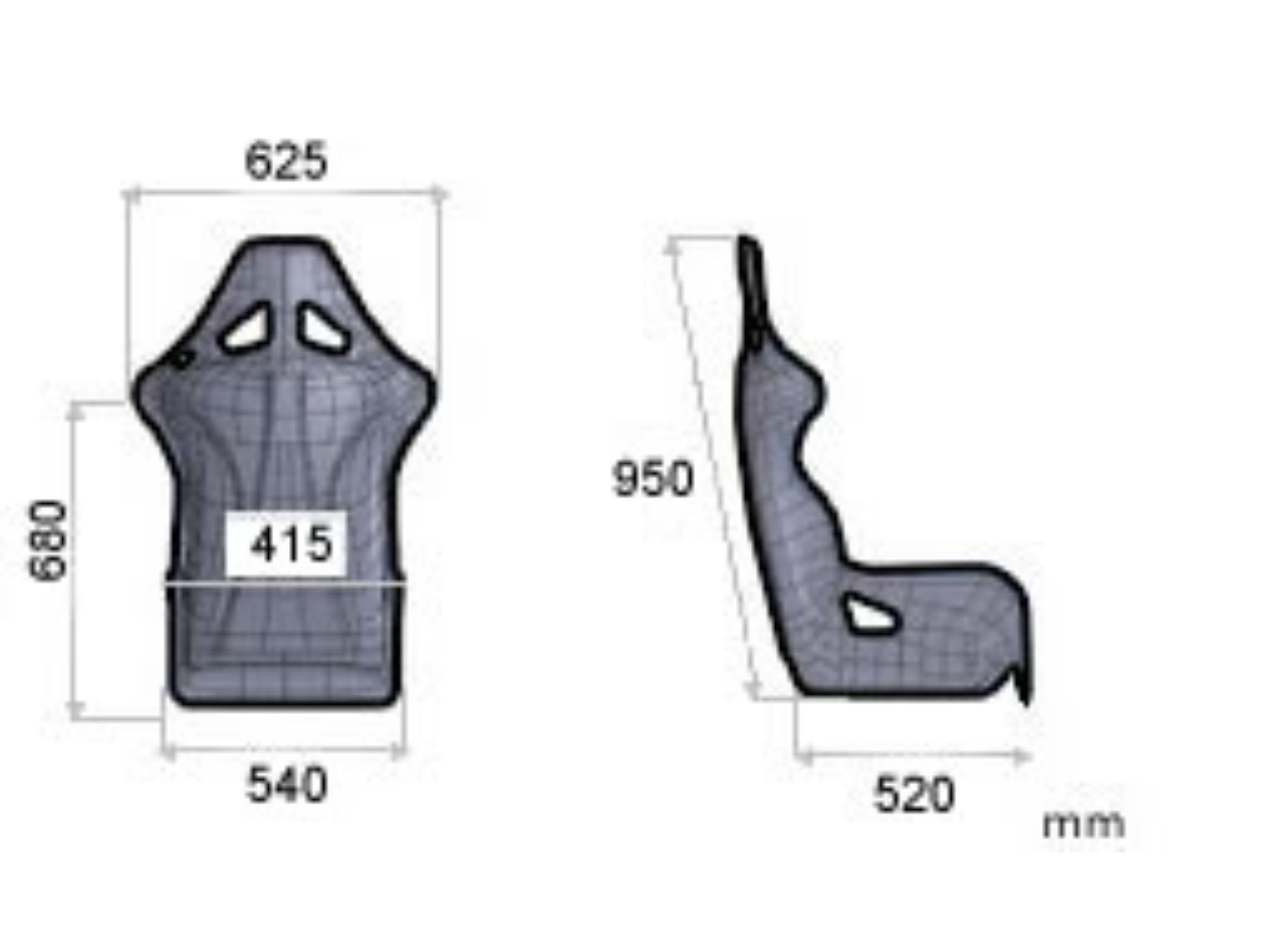 OMP TRS-E XL Bucket Seat