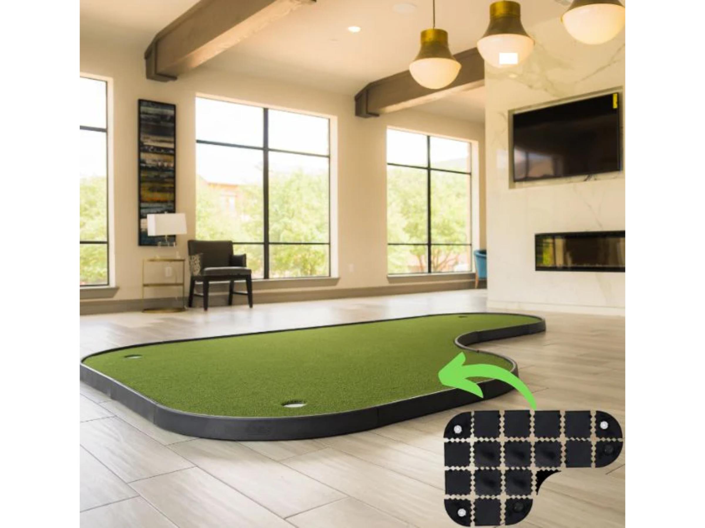 SIG LITE INDOOR PUTTING GREEN 4' x 10'