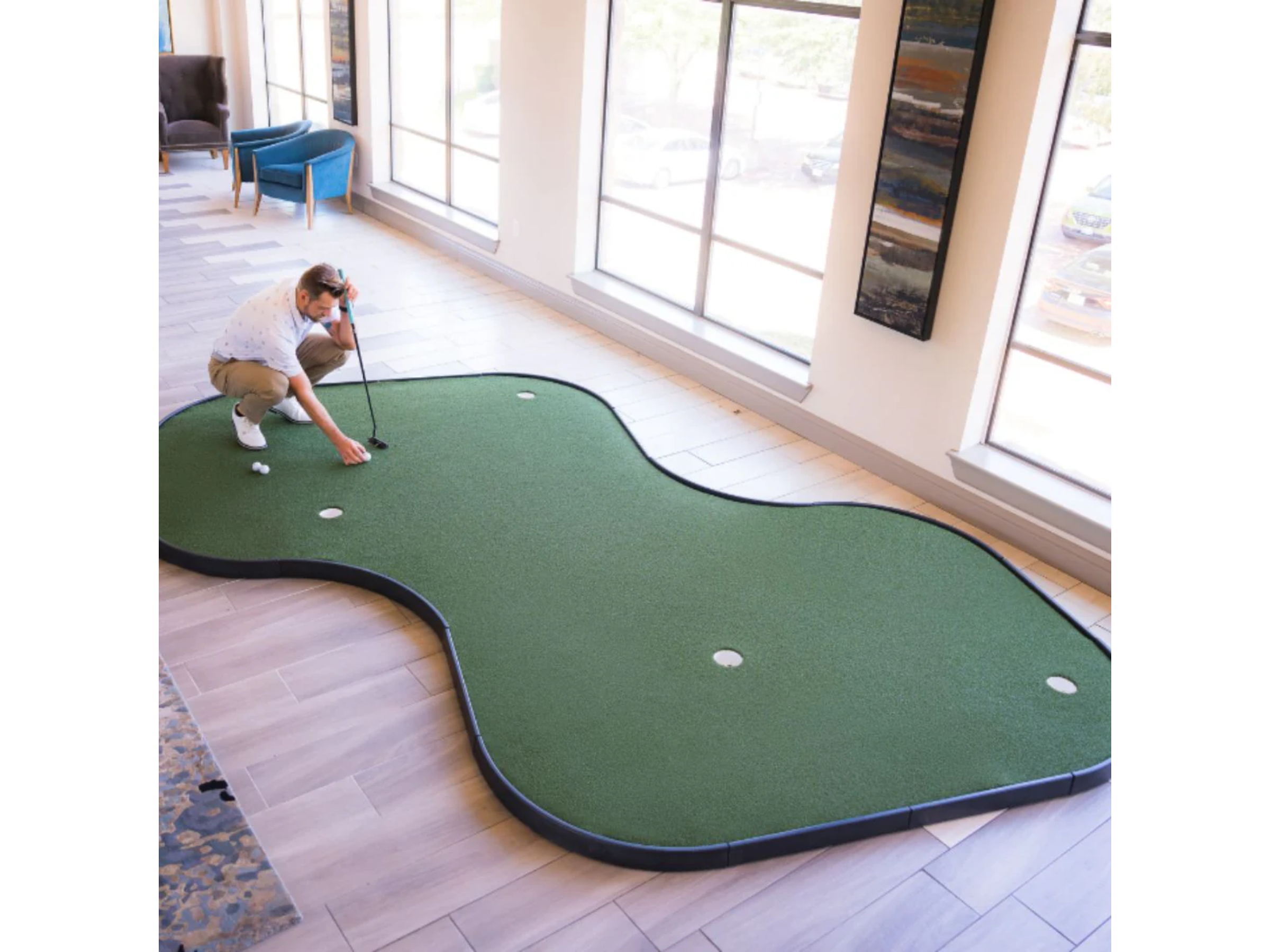 SIGPRO Double Break Putting Green