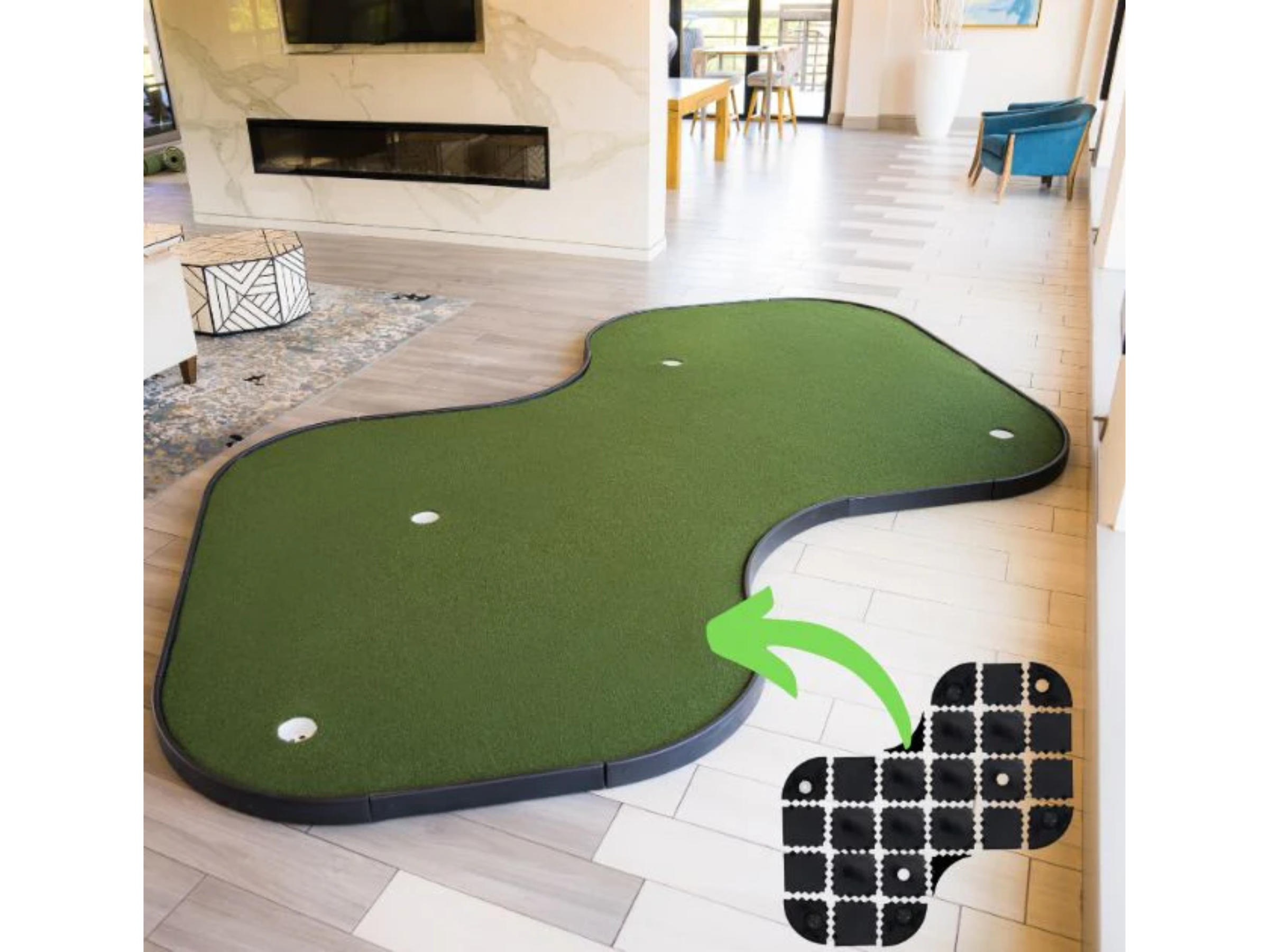 SIGPRO Double Break Putting Green