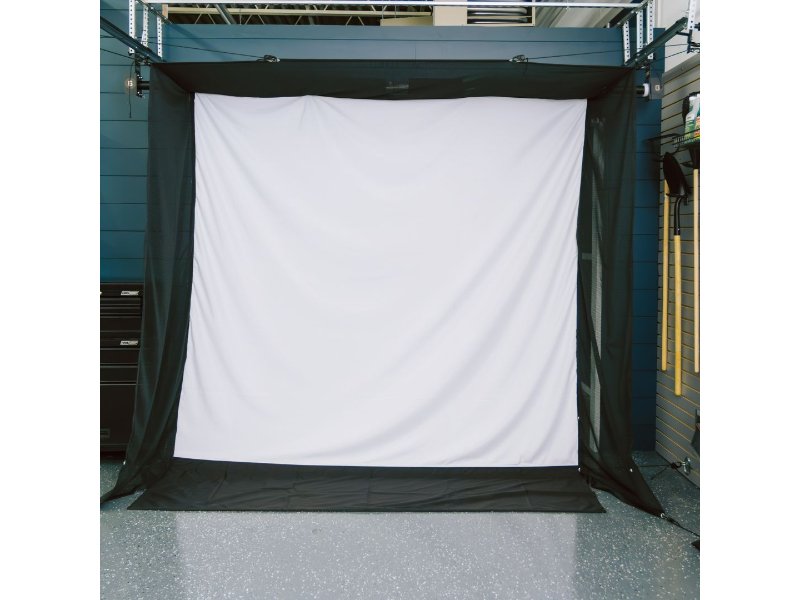 G-TRAK Retractable Golf Simulator | Garage Set Up
