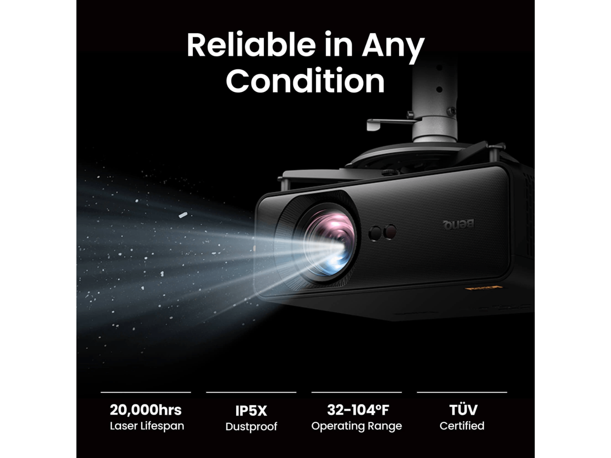 BenQ AH500ST 4000 Lumen Short Throw 1080P Laser Golf Simulator Projector by BenQ for Home and Indoor Golf Simulators