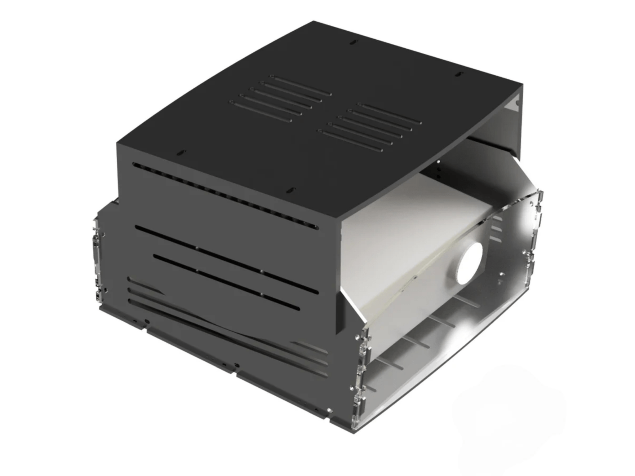 Ceiling Mount Projector Shield Cage by AllSportSystems for Home and Indoor Golf Simulators