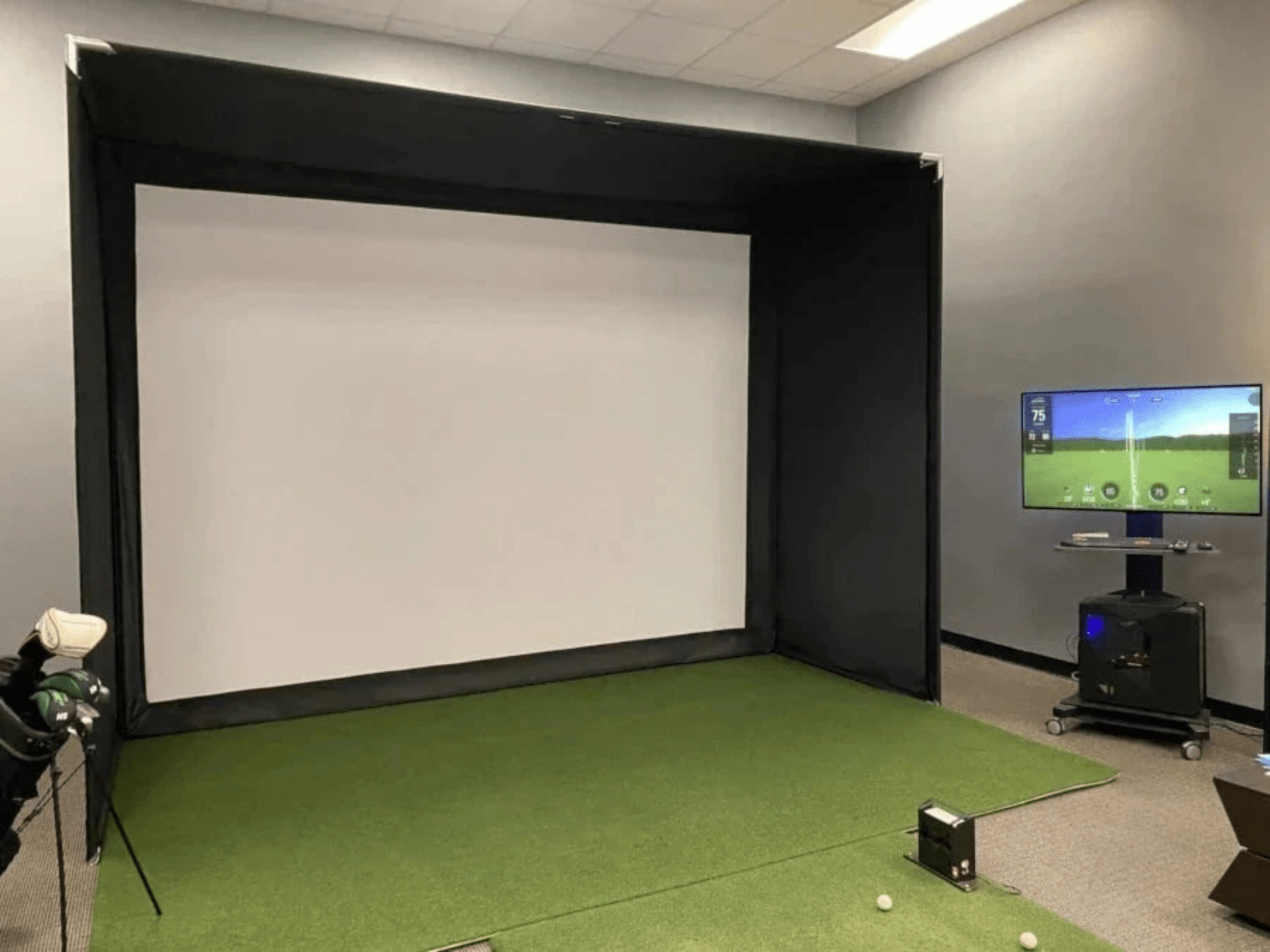 DIY Bay Golf Simulator Enclosure by AllSportSystems for Home and Indoor Golf Simulators