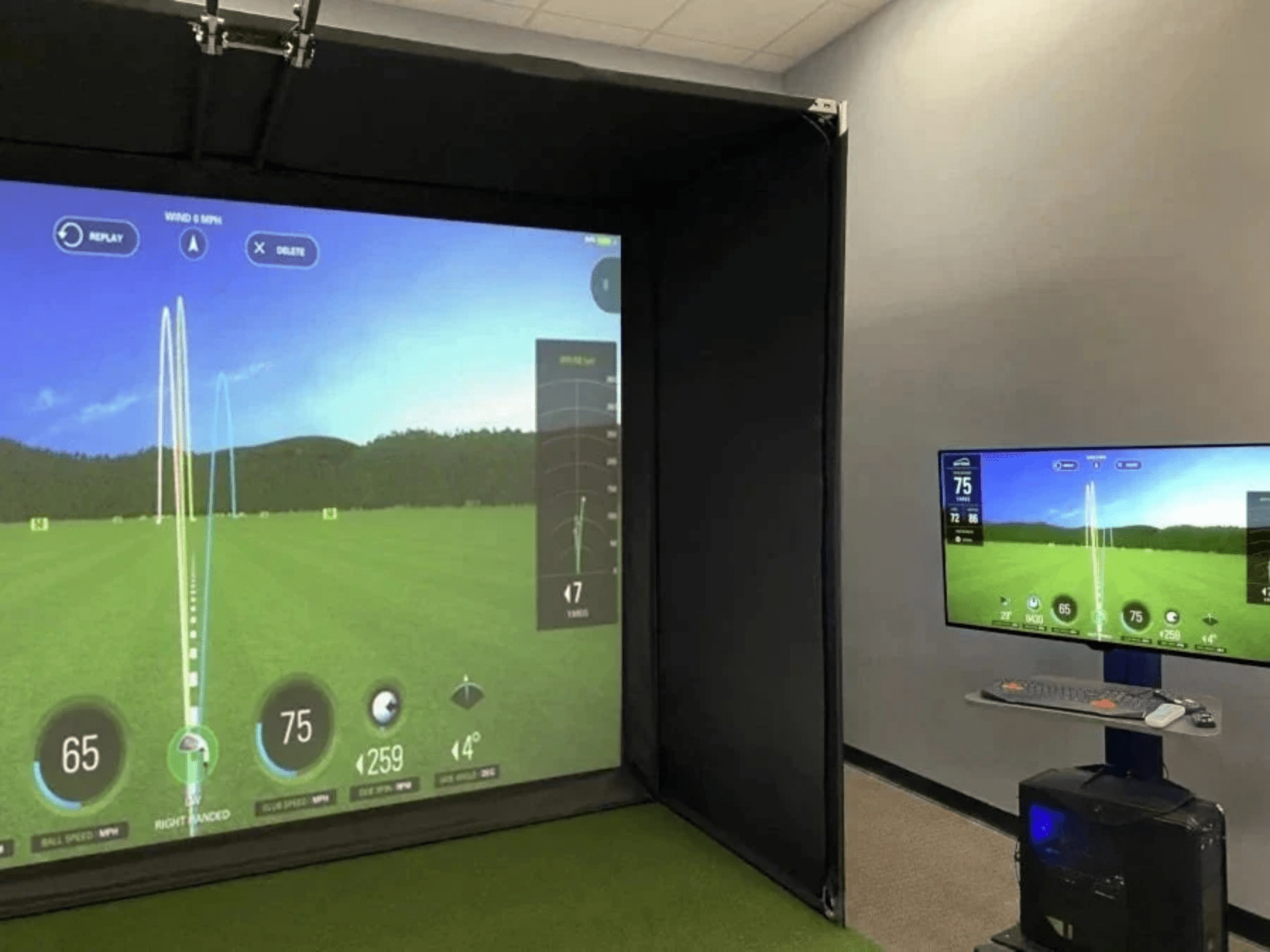 DIY Bay Golf Simulator Enclosure by AllSportSystems for Home and Indoor Golf Simulators