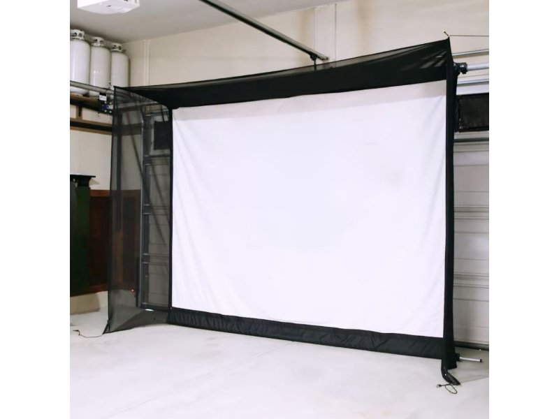 G-TRAK Retractable Golf Simulator | Garage Set Up
