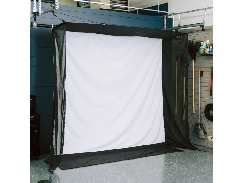 G-TRAK Retractable Golf Simulator | Garage Set Up
