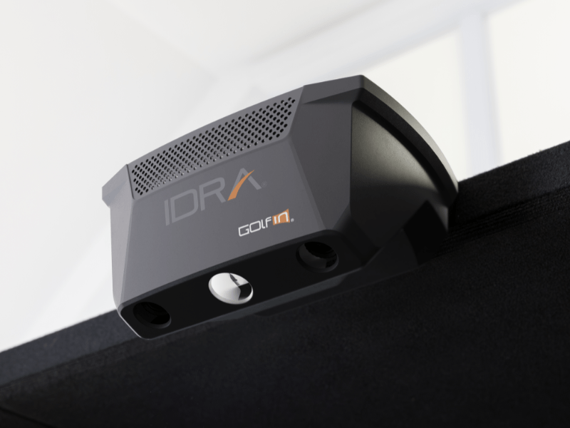GolfIn IDRA II Launch Monitor by SimBooth for Home and Indoor Golf Simulators