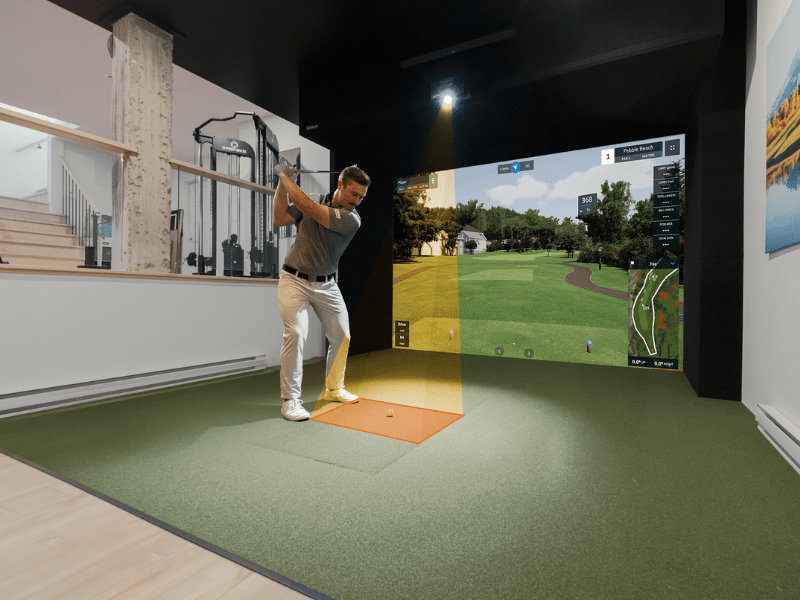 GolfIn IDRA II Launch Monitor by SimBooth for Home and Indoor Golf Simulators