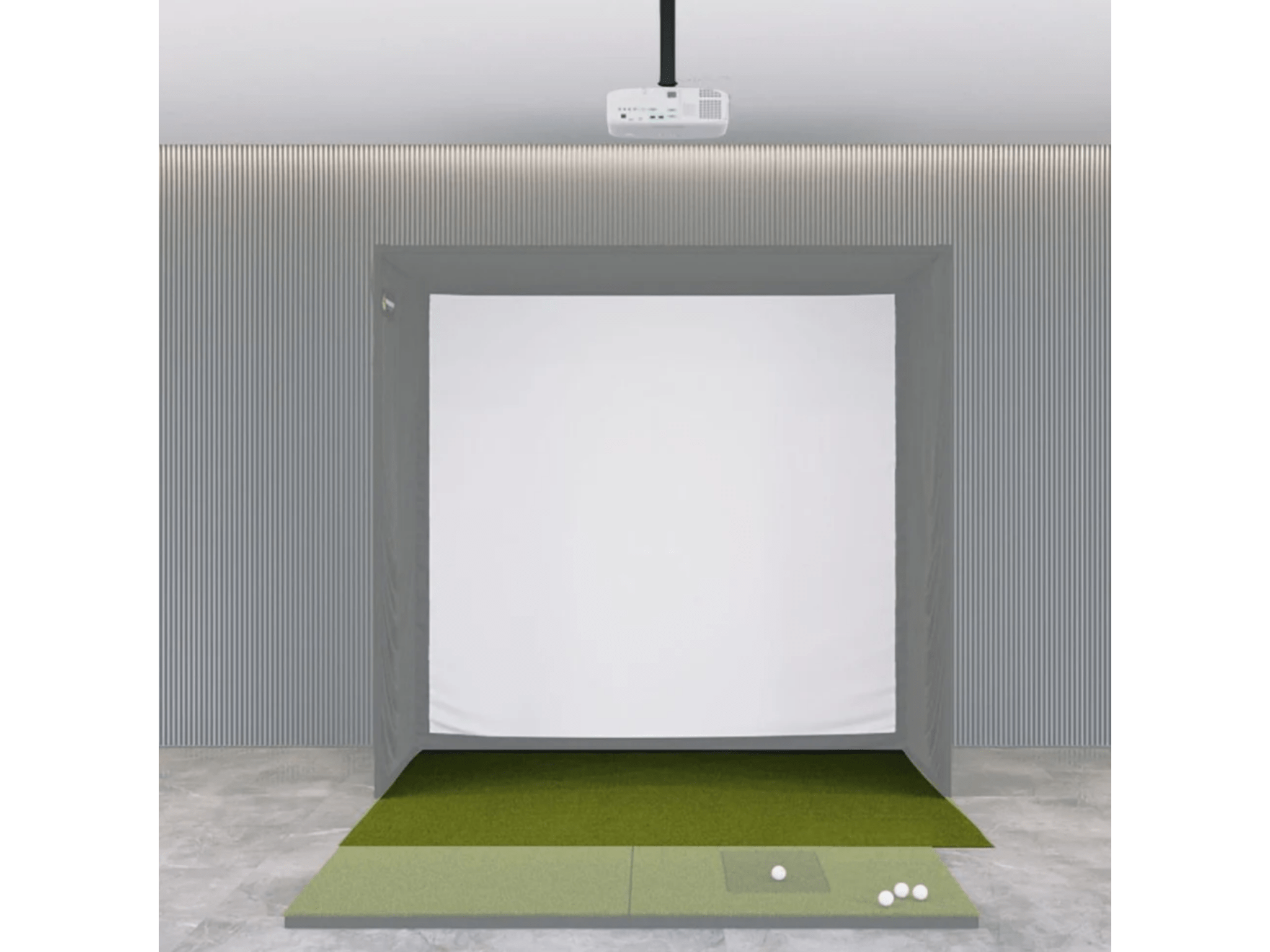Landing Pad Mat for SIG Golf Simulator Enclosure by The Indoor Golf Shop for Home and Indoor Golf Simulators