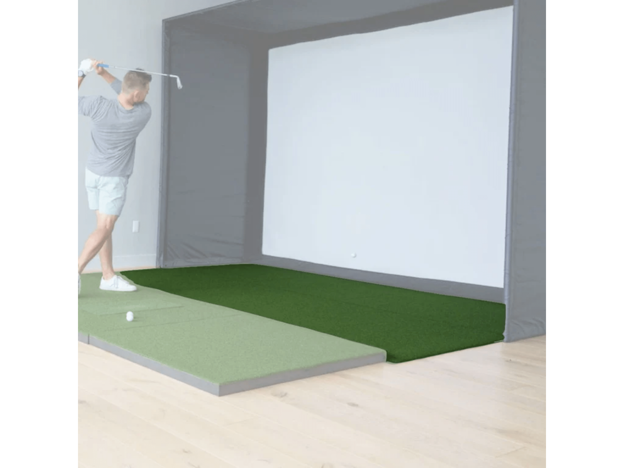 Landing Pad Mat for SIG Golf Simulator Enclosure by The Indoor Golf Shop for Home and Indoor Golf Simulators