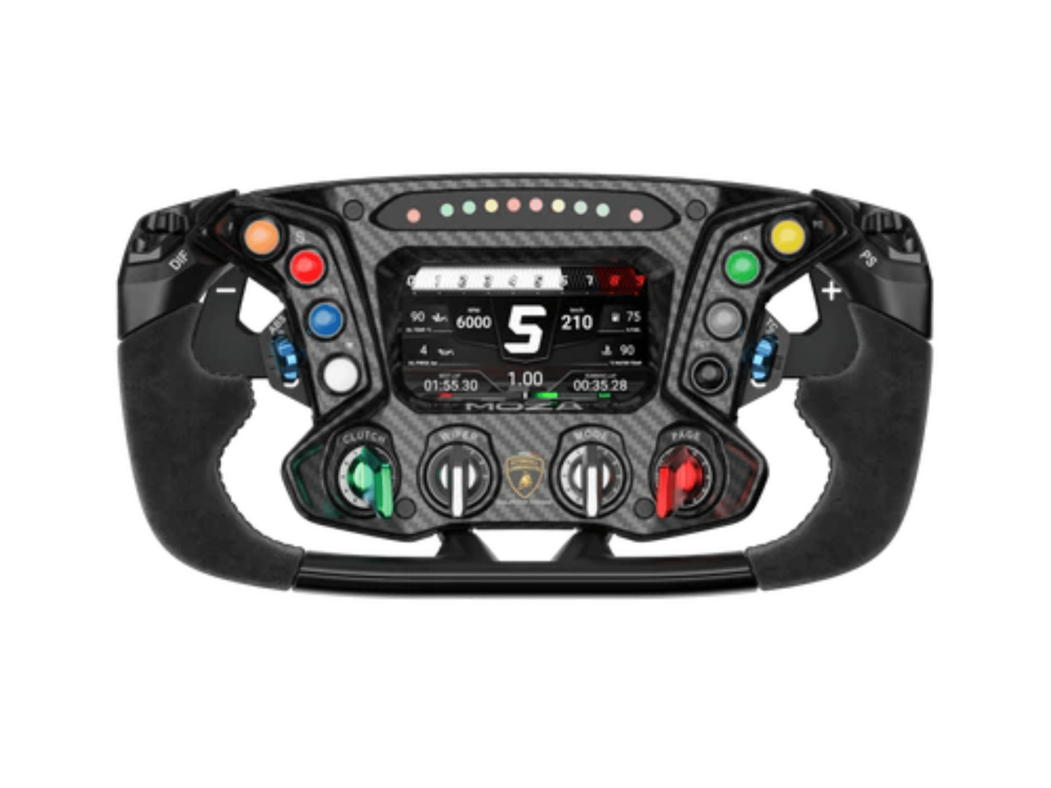 MOZA Racing Automobili Lamborghini Squadra Corse Essenza SCV12 Steering Wheel by MOZA Racing for Racing Simulators
