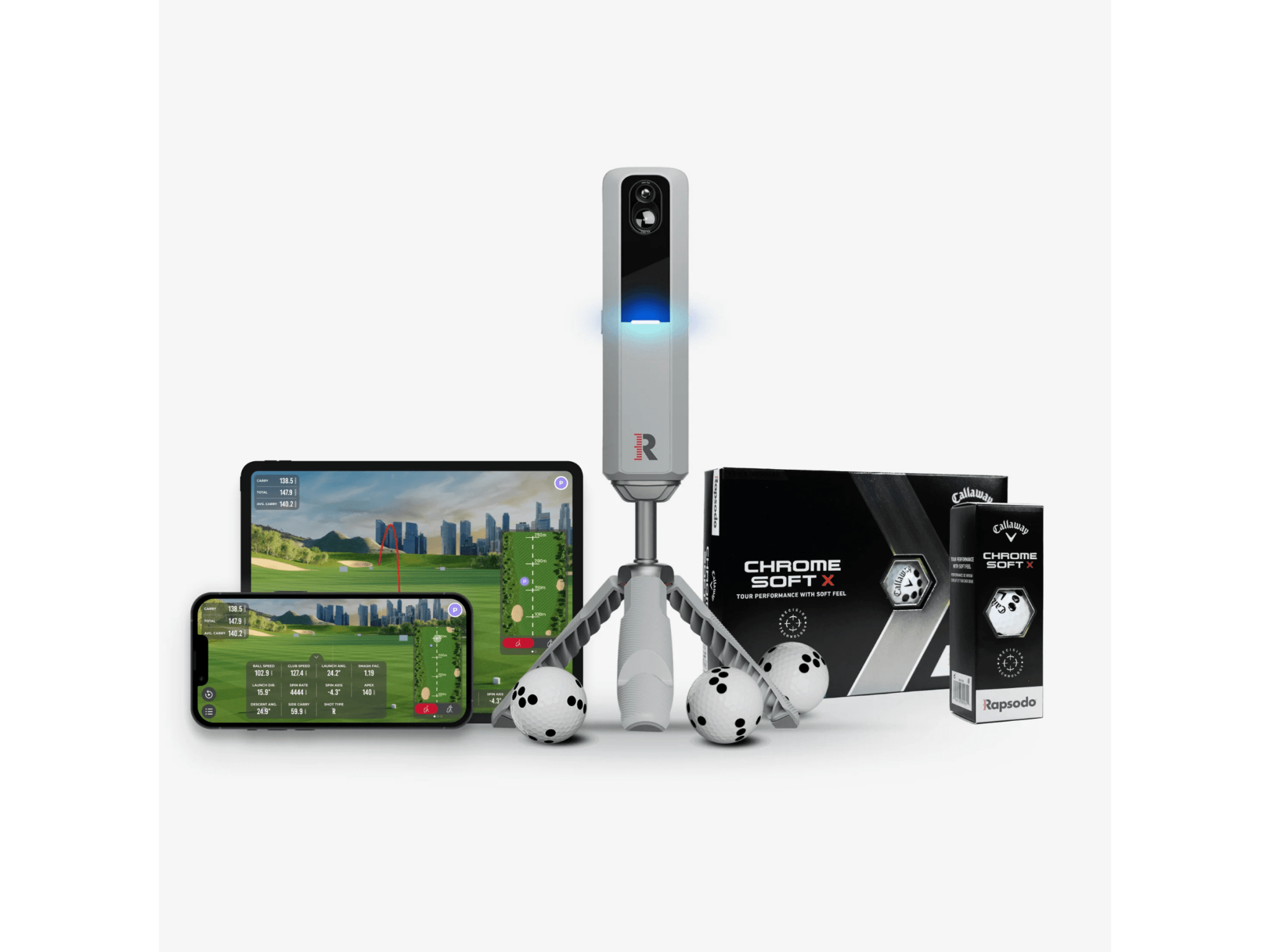 Rapsodo MLM2PRo + Callaway RPT Bundle by Rapsodo for Home and Indoor Golf Simulators