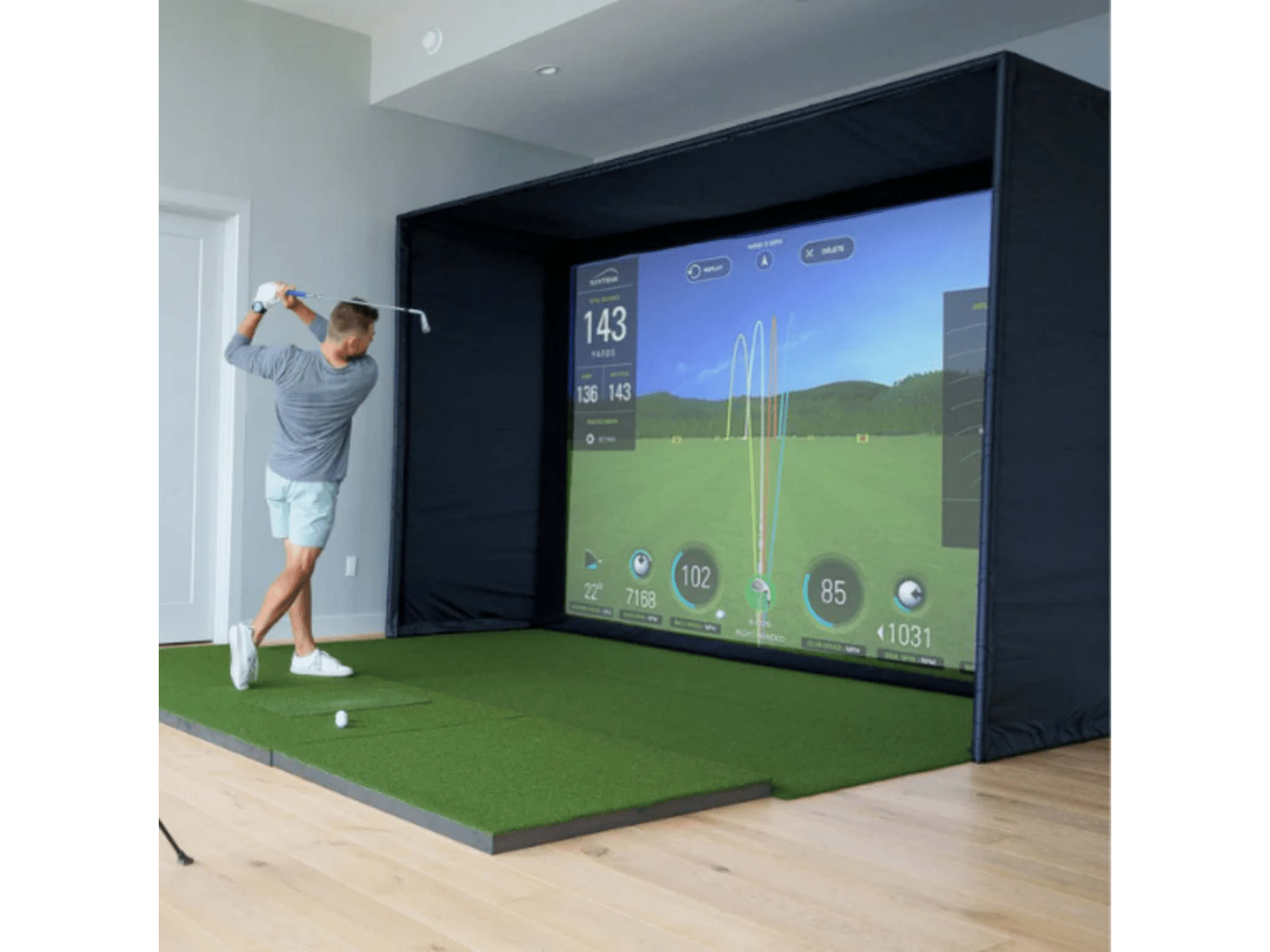 SIG Premium Impact Screen by The Indoor Golf Shop for Home and Indoor Golf Simulators