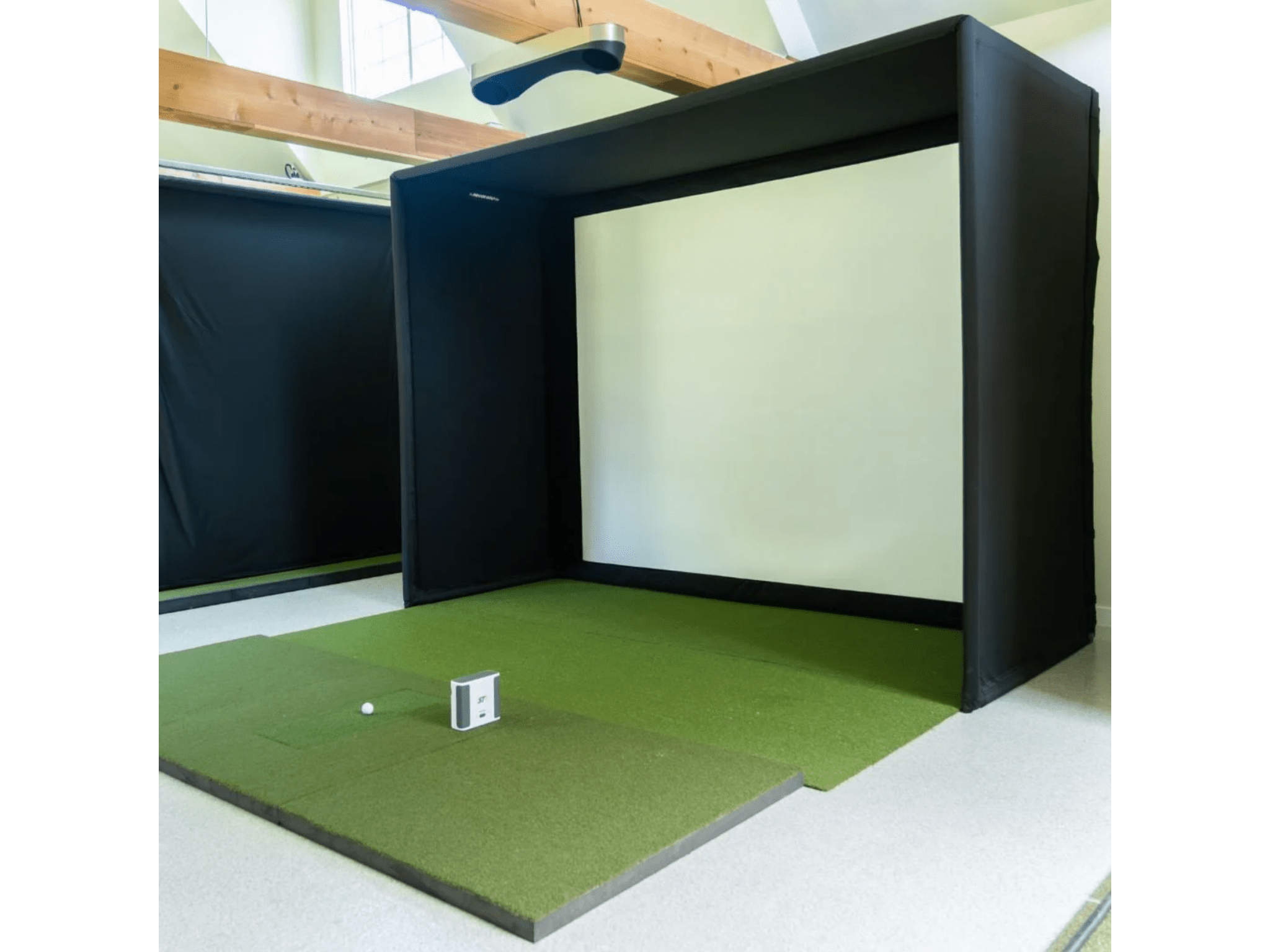 SIG10 Golf Simulator Enclosure by The Indoor Golf Shop for Home and Indoor Golf Simulators