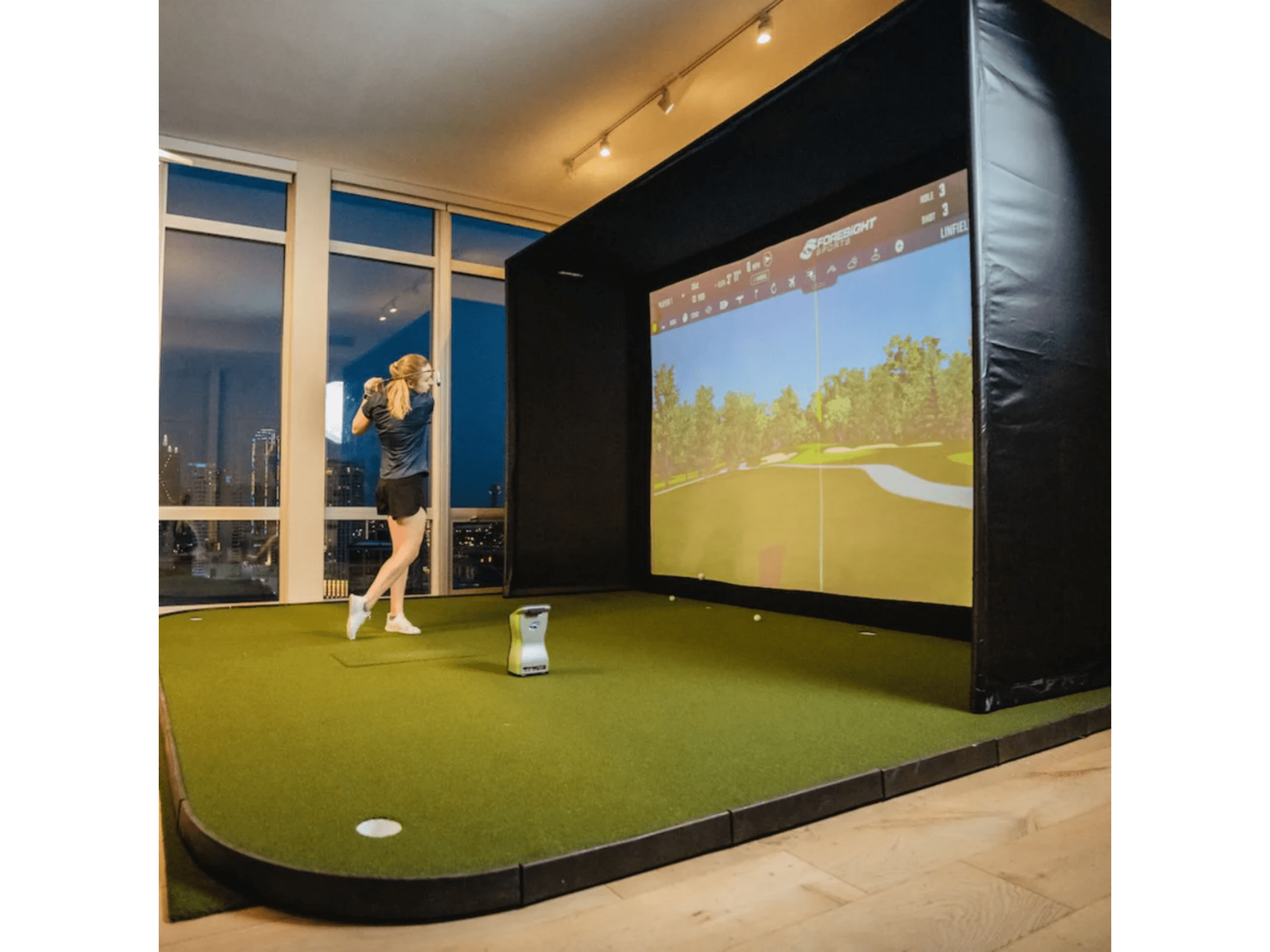 SIG12 Golf Simulator Studio by The Indoor Golf Shop for Home and Indoor Golf Simulators