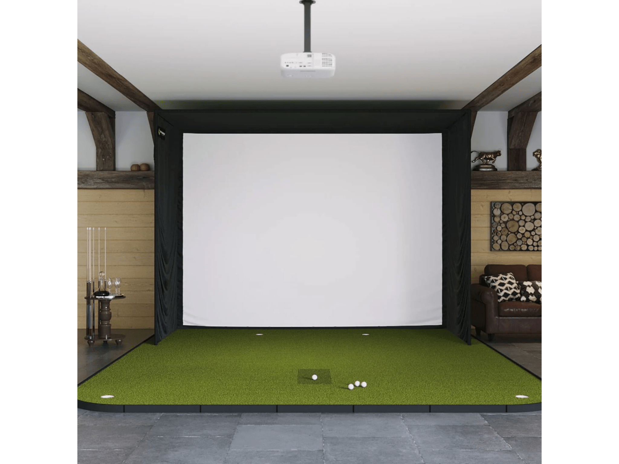 SIG12 Golf Simulator Studio by The Indoor Golf Shop for Home and Indoor Golf Simulators