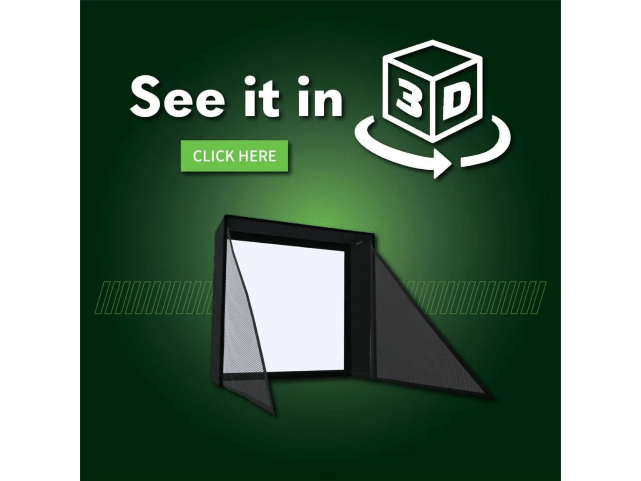 SIG8 Golf Simulator Enclosure by The Indoor Golf Shop for Home and Indoor Golf Simulators