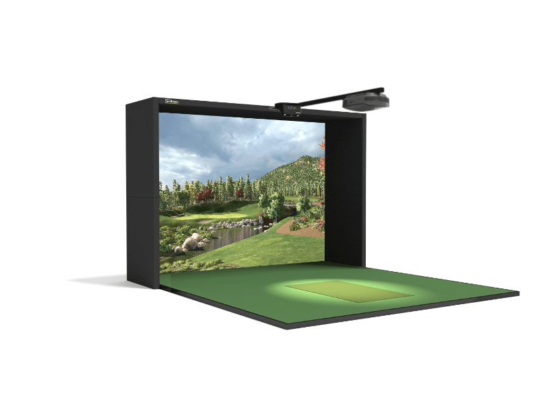 SimBooth 1 Golf Simulator Enclosure by SimBooth for Home and Indoor Golf Simulators