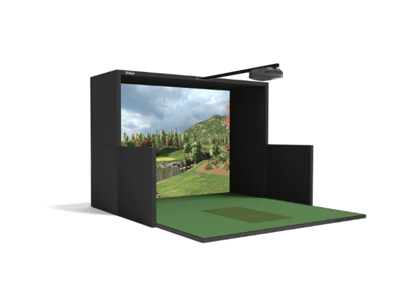 SimBooth 1 Golf Simulator Enclosure by SimBooth for Home and Indoor Golf Simulators