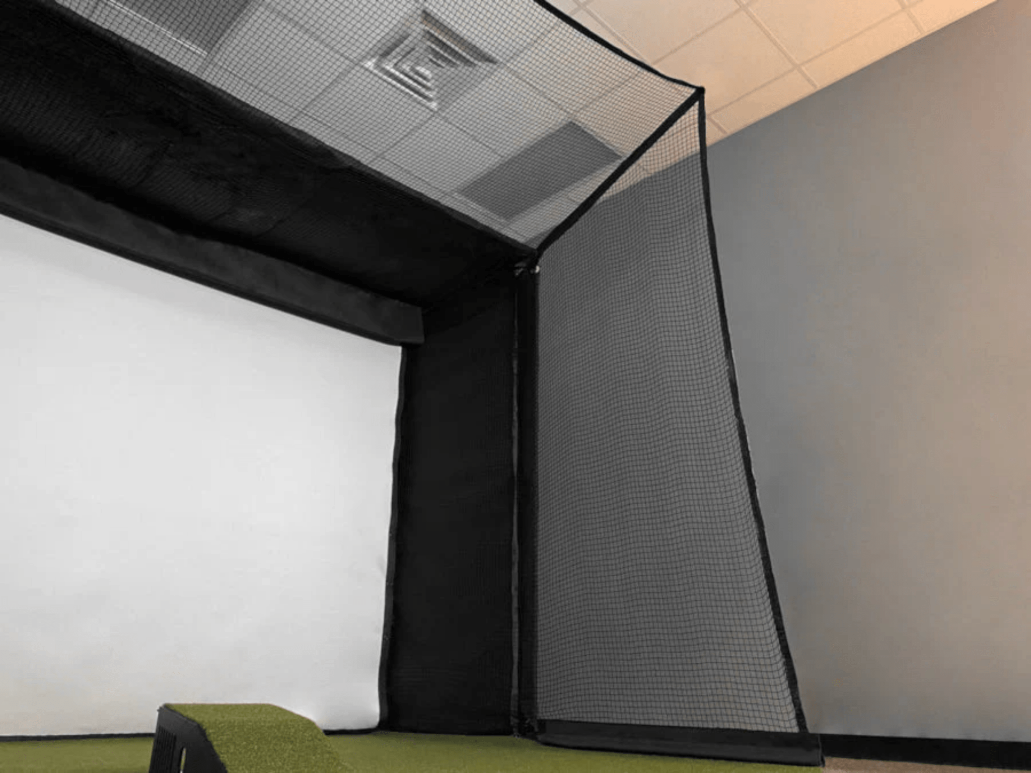 SkyGuard Safety Netting - Top and Sides by AllSportSystems for Home and Indoor Golf Simulators