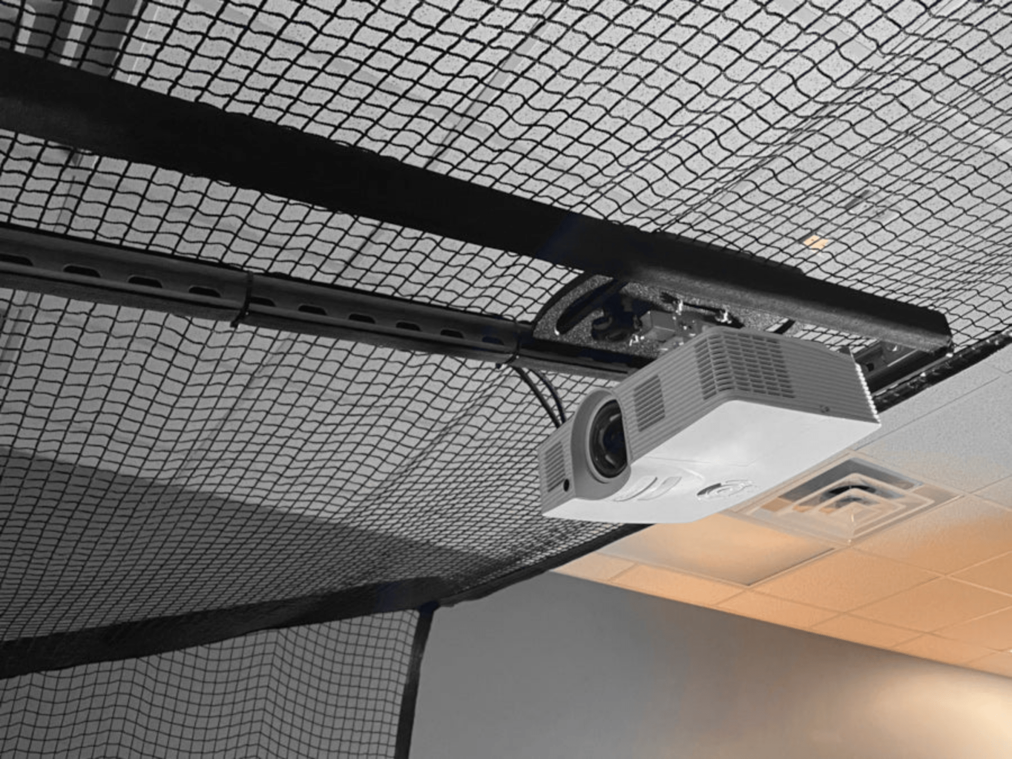 SkyGuard Safety Netting - Top and Sides by AllSportSystems for Home and Indoor Golf Simulators